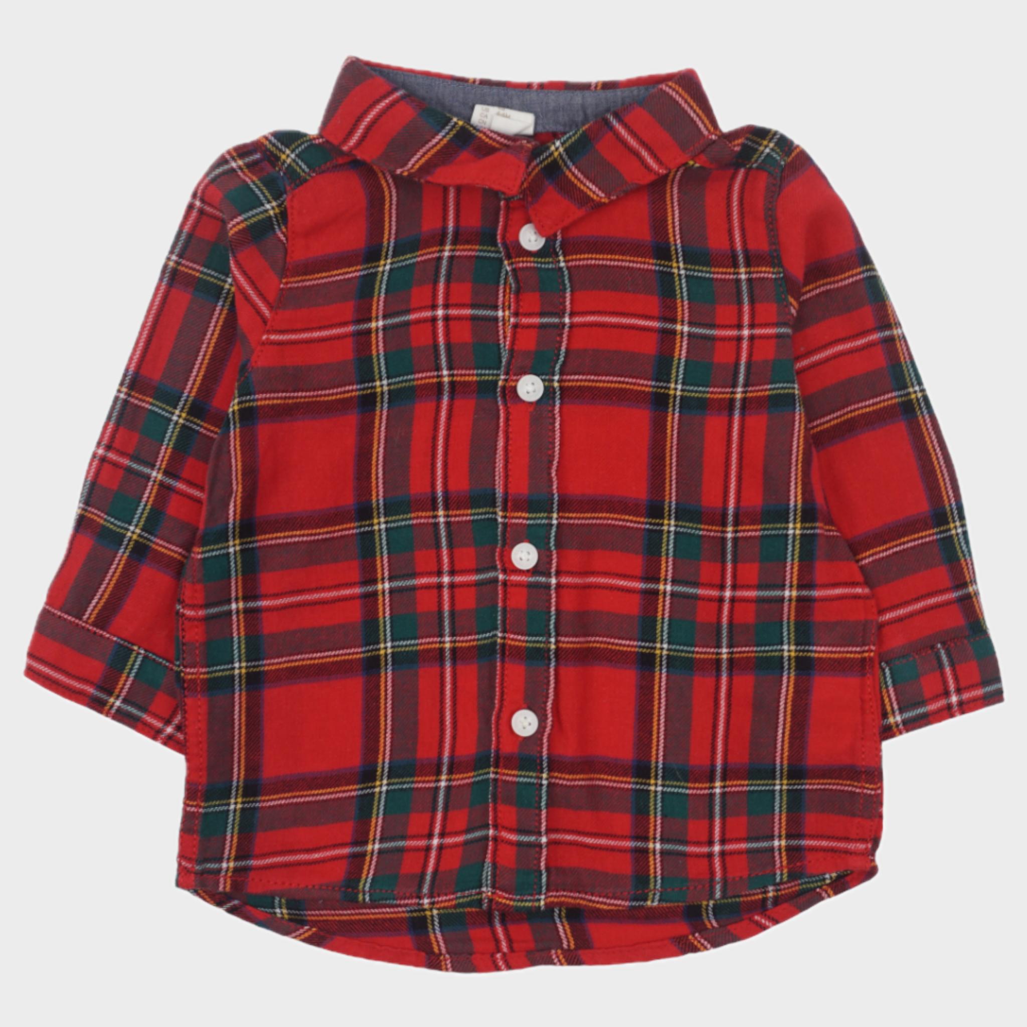 Chemise Rouge - 6 mois