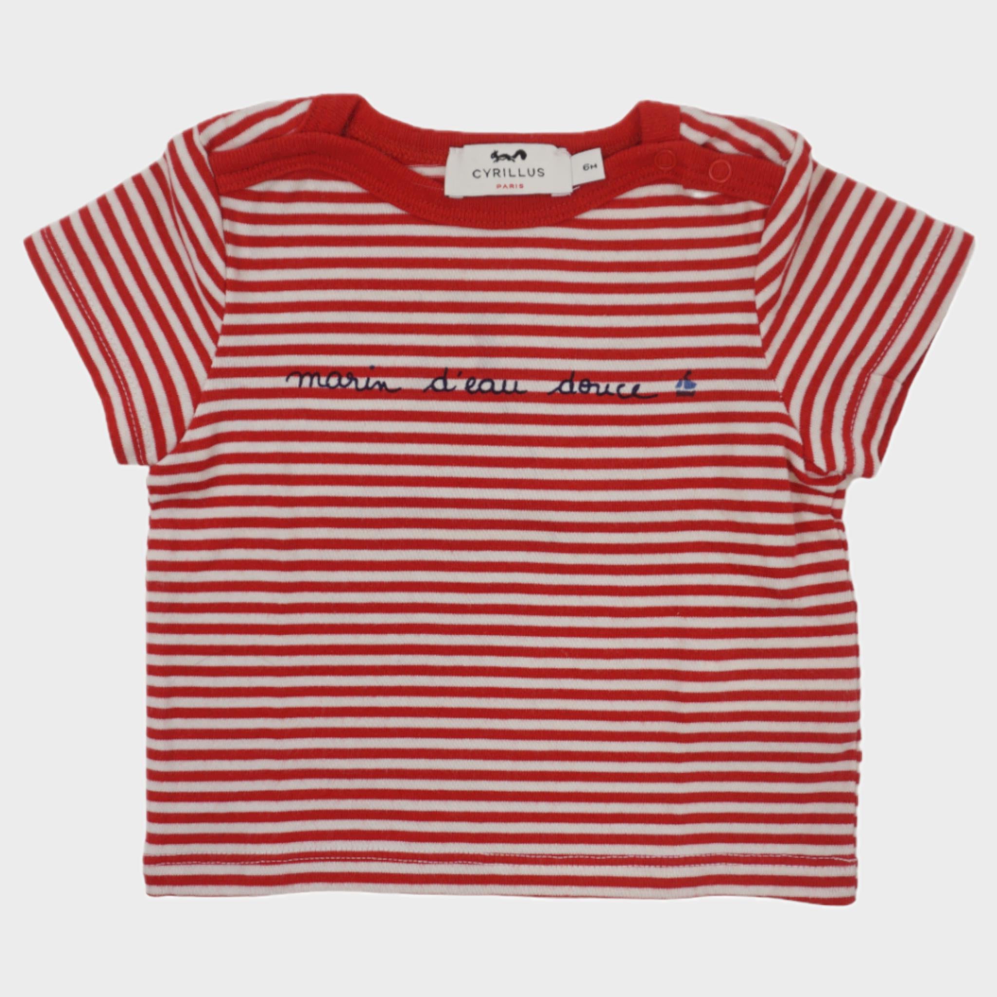 T-shirt Rouge - 6 mois