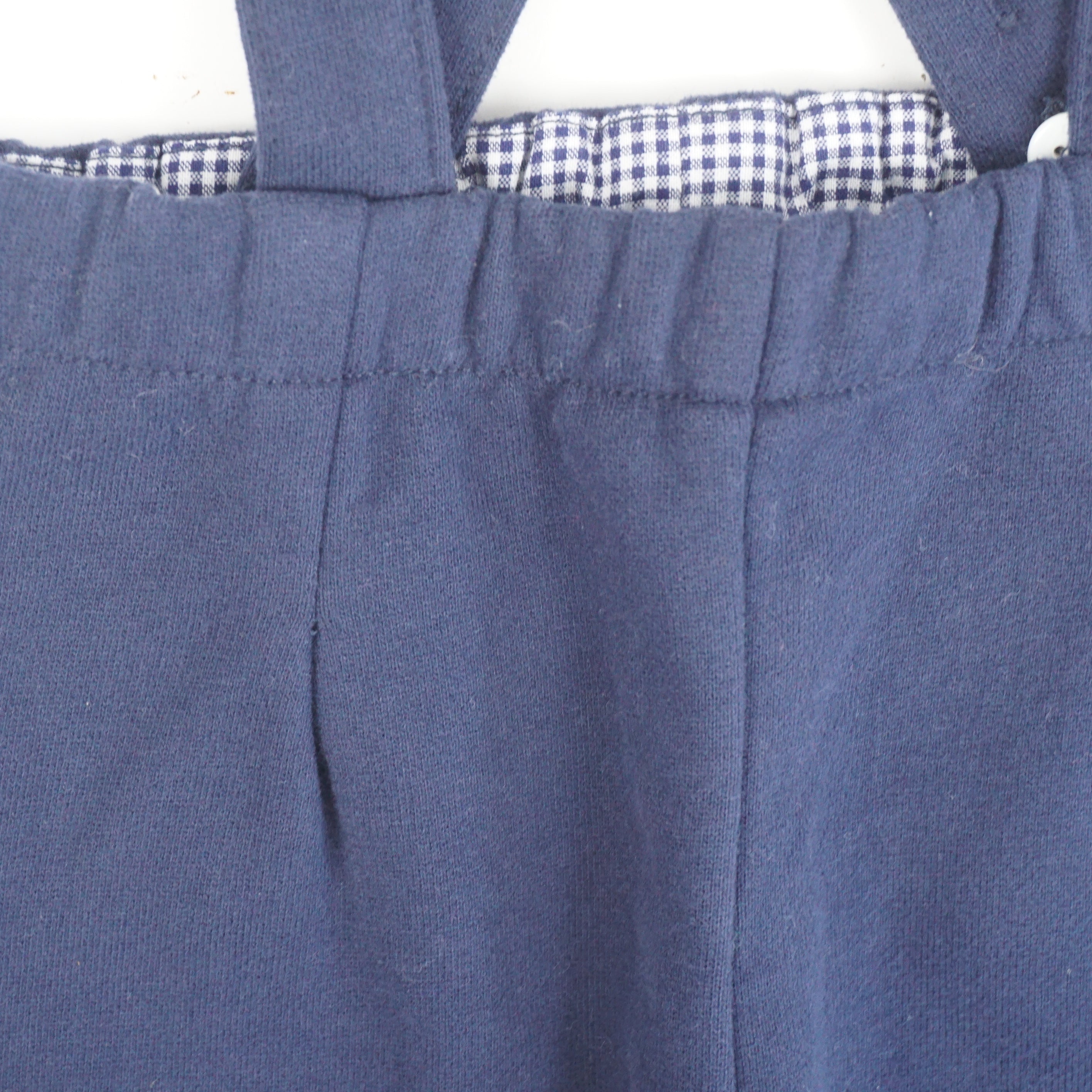 Pantalon à bretelles Bleu - 6 mois