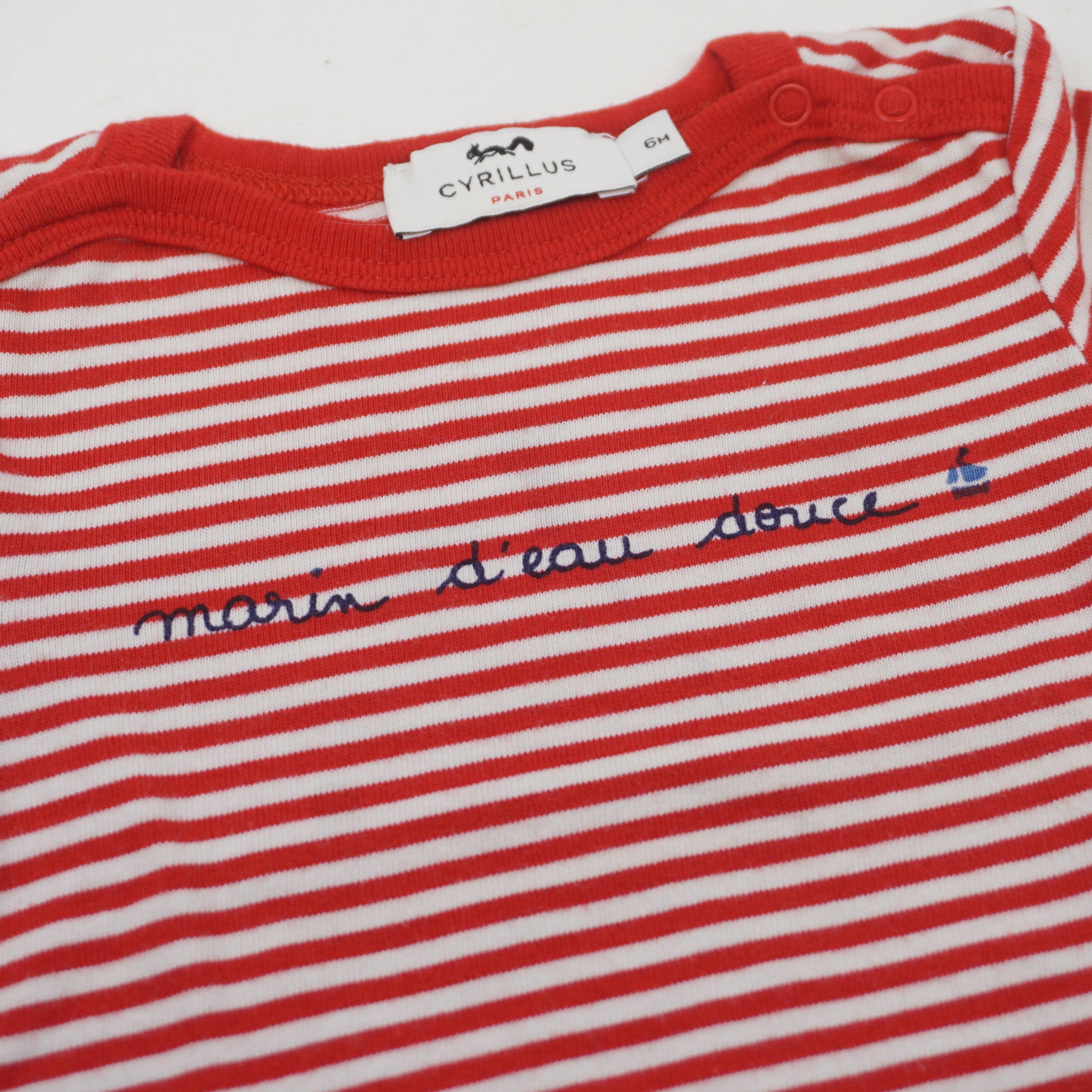 T-shirt Rouge - 6 mois