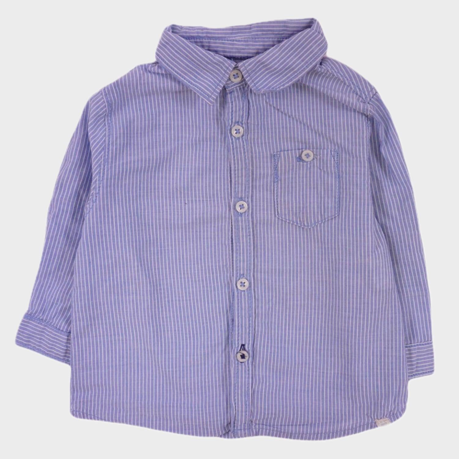 Chemise Bleu - 3/6 mois