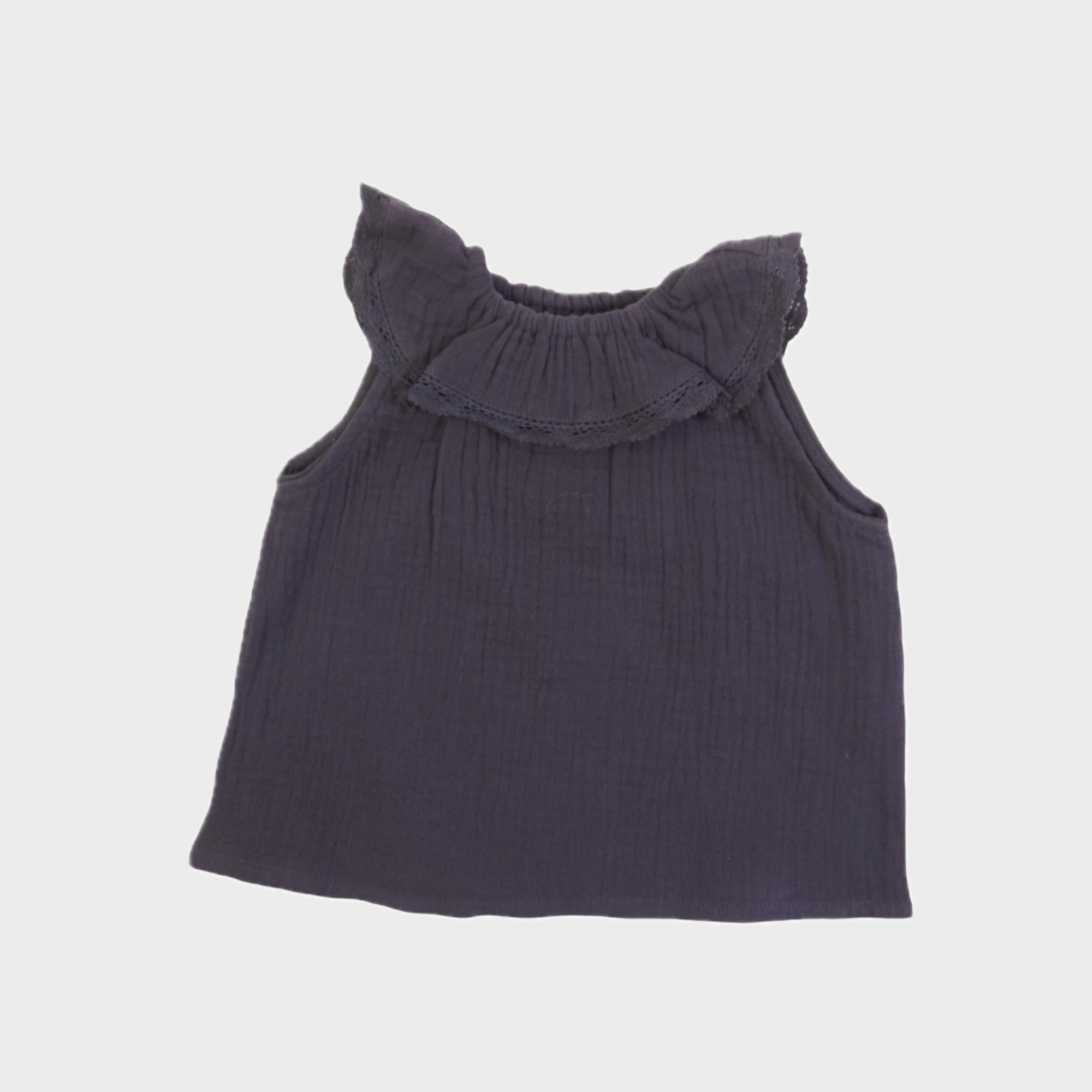 Blouse Gris - 6/9 mois