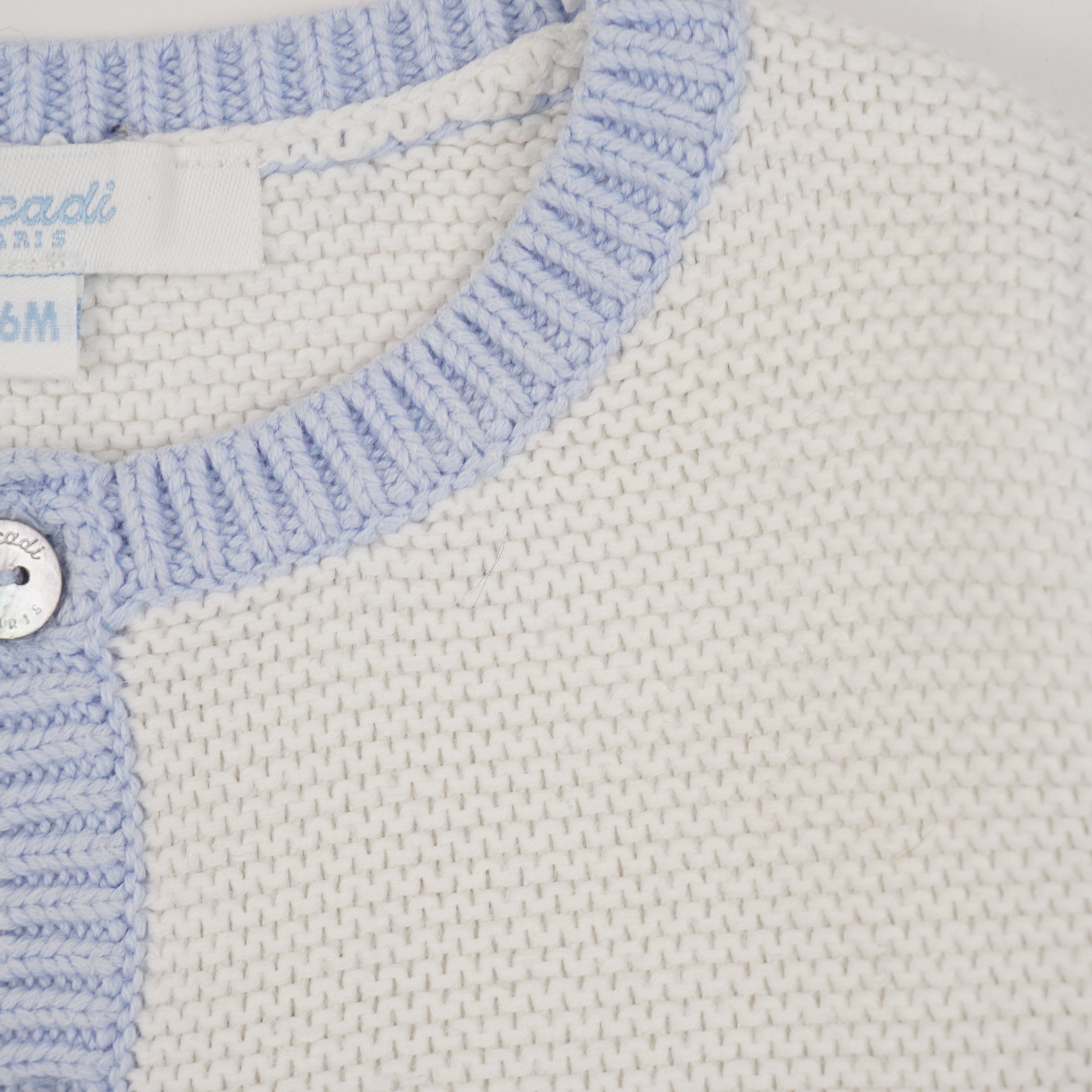 Gilet Blanc - 6 mois