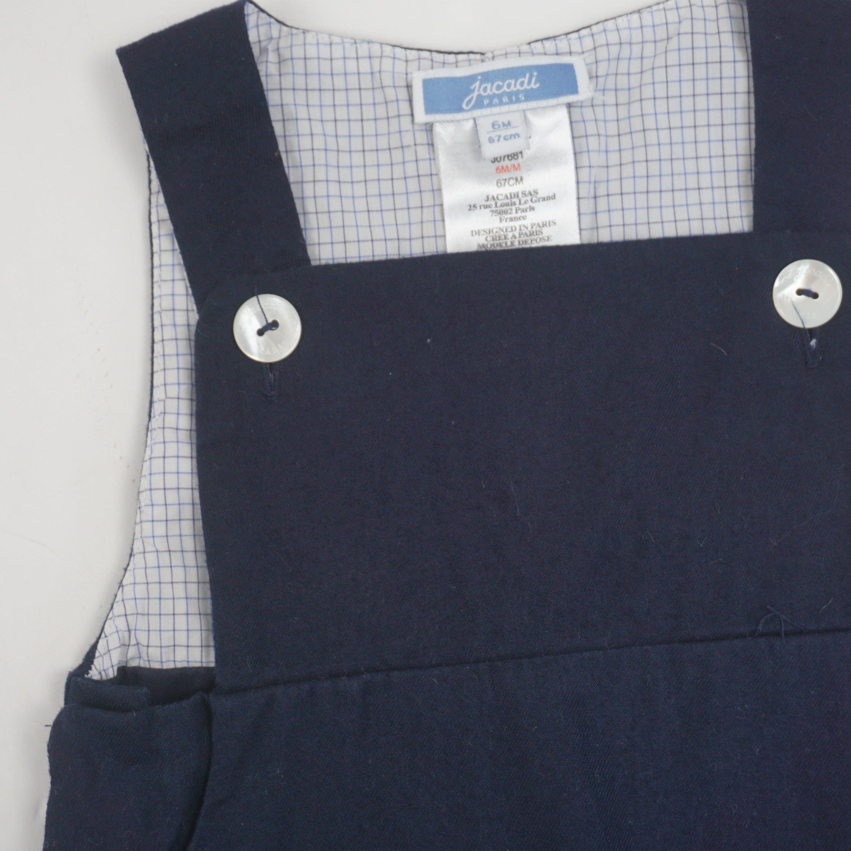 Salopette Bleu - 6 mois