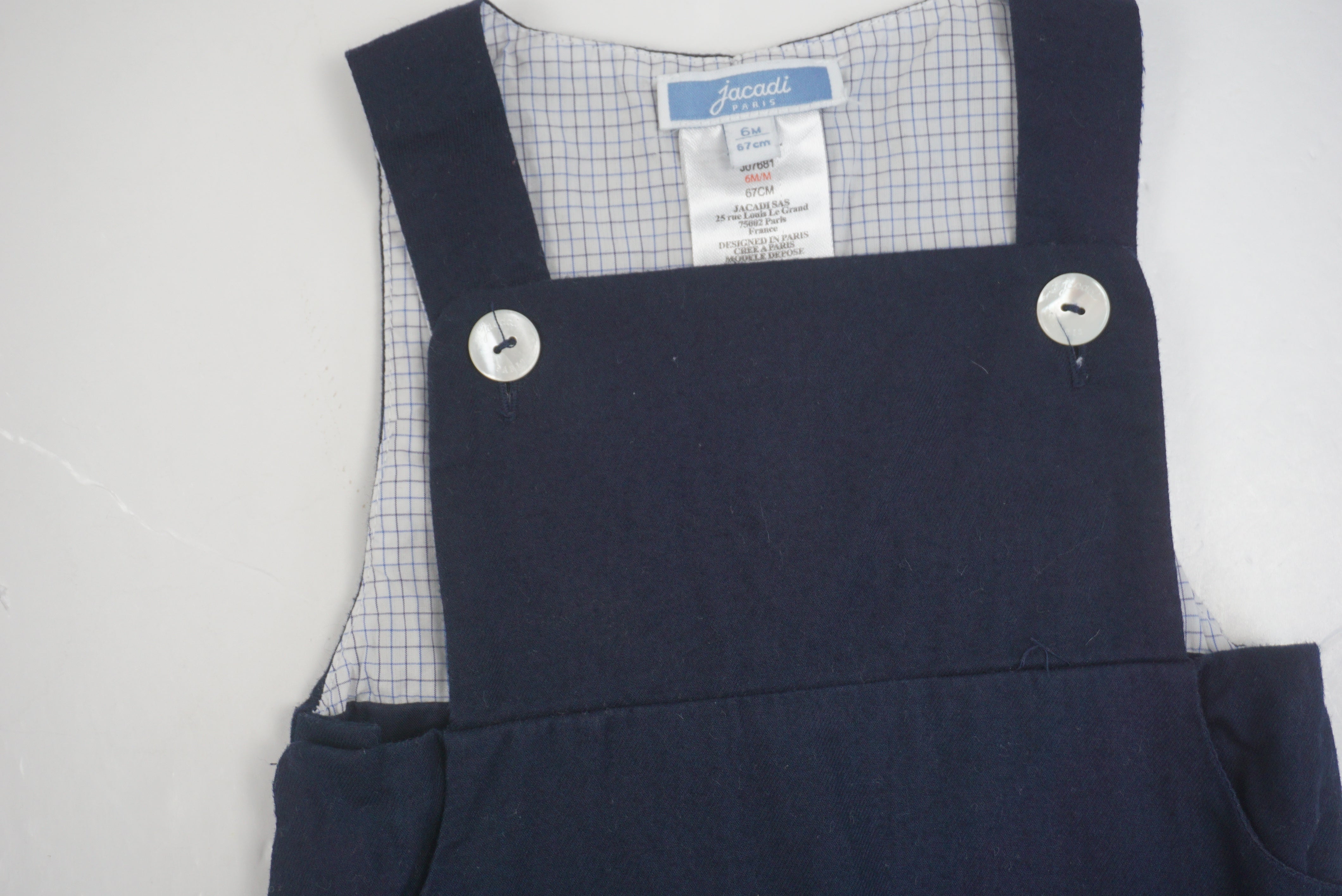 Salopette Bleu - 6 mois