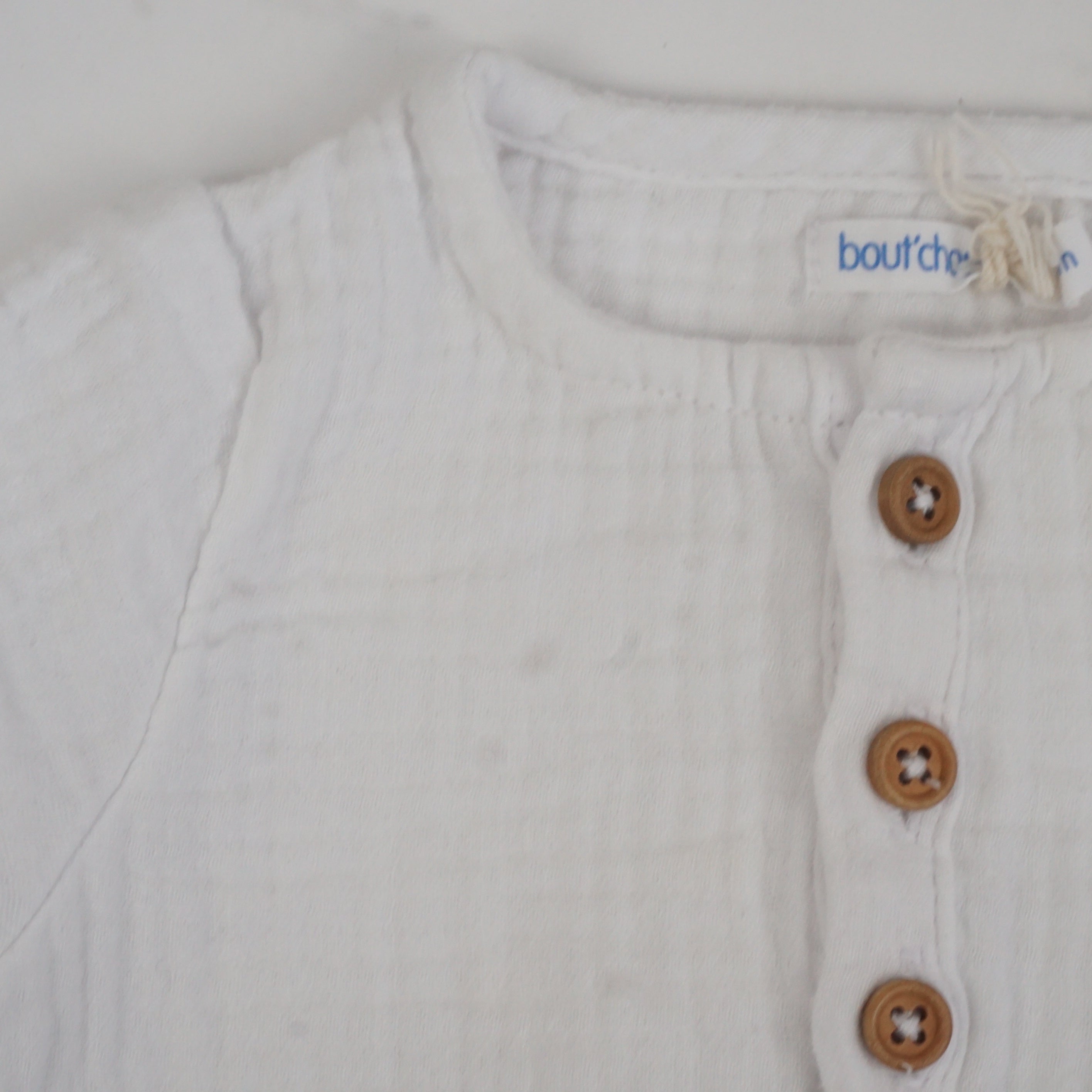 Barboteuse Blanc - 3 mois