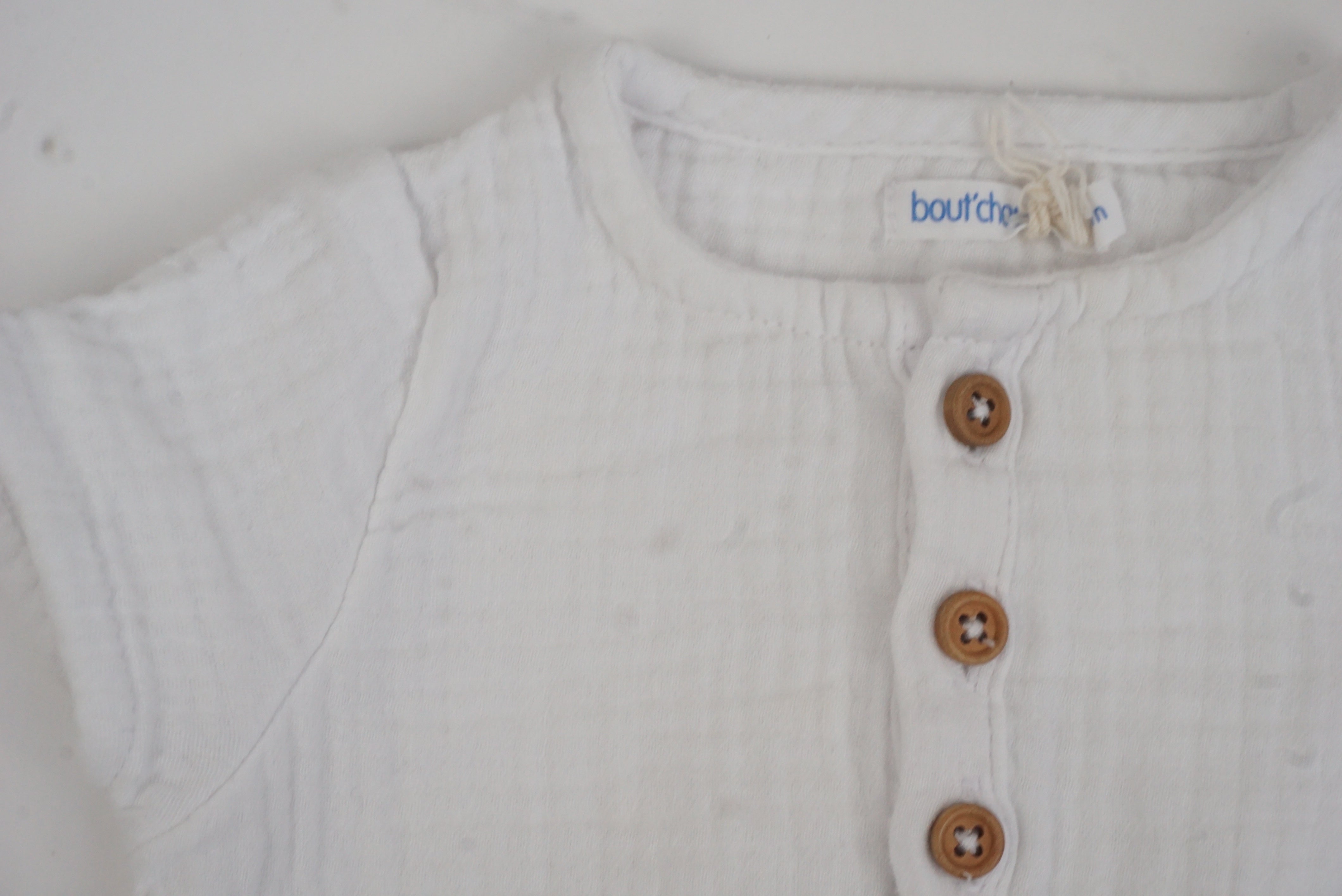 Barboteuse Blanc - 3 mois