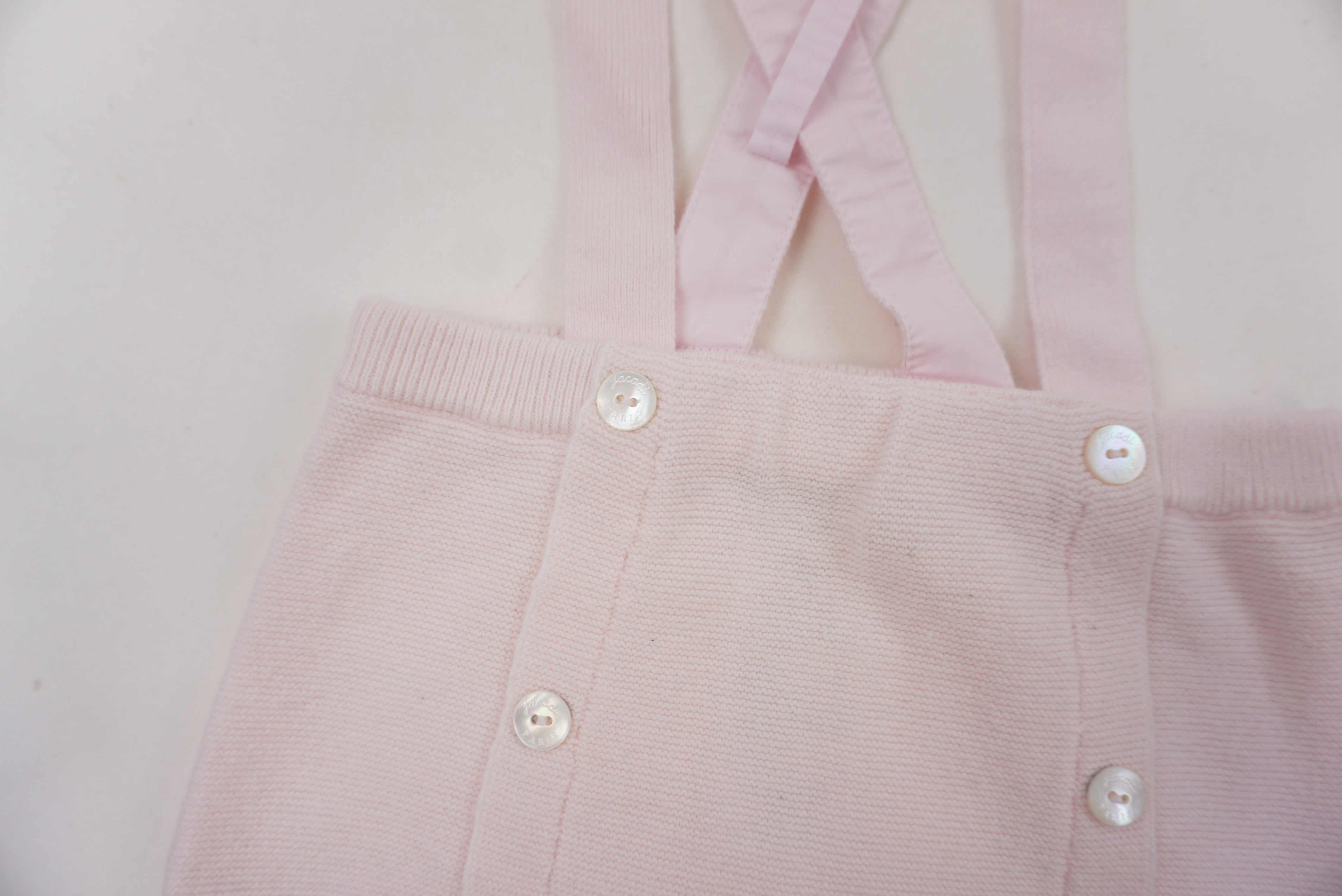 Bloomer à bretelles Rose - 6 mois