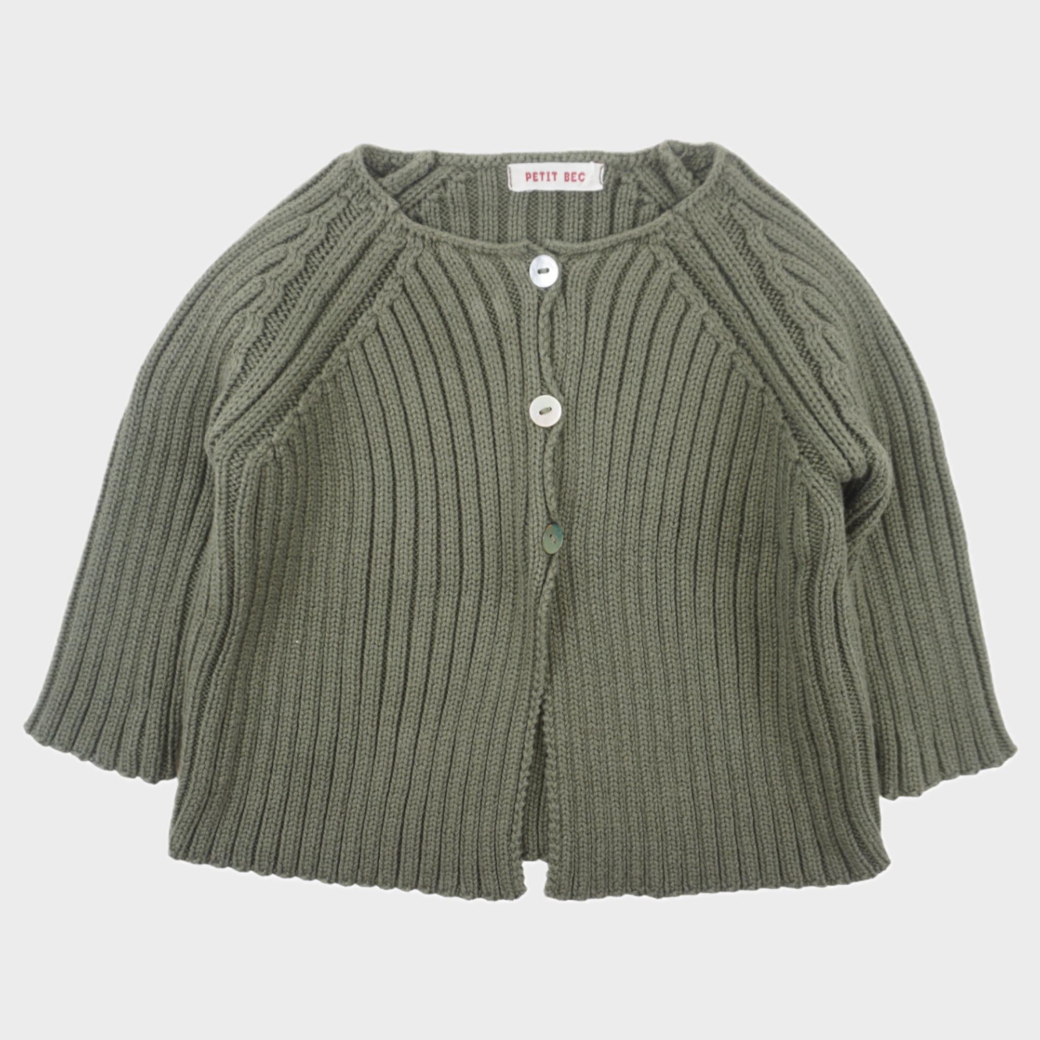 Gilet Vert - 12 mois