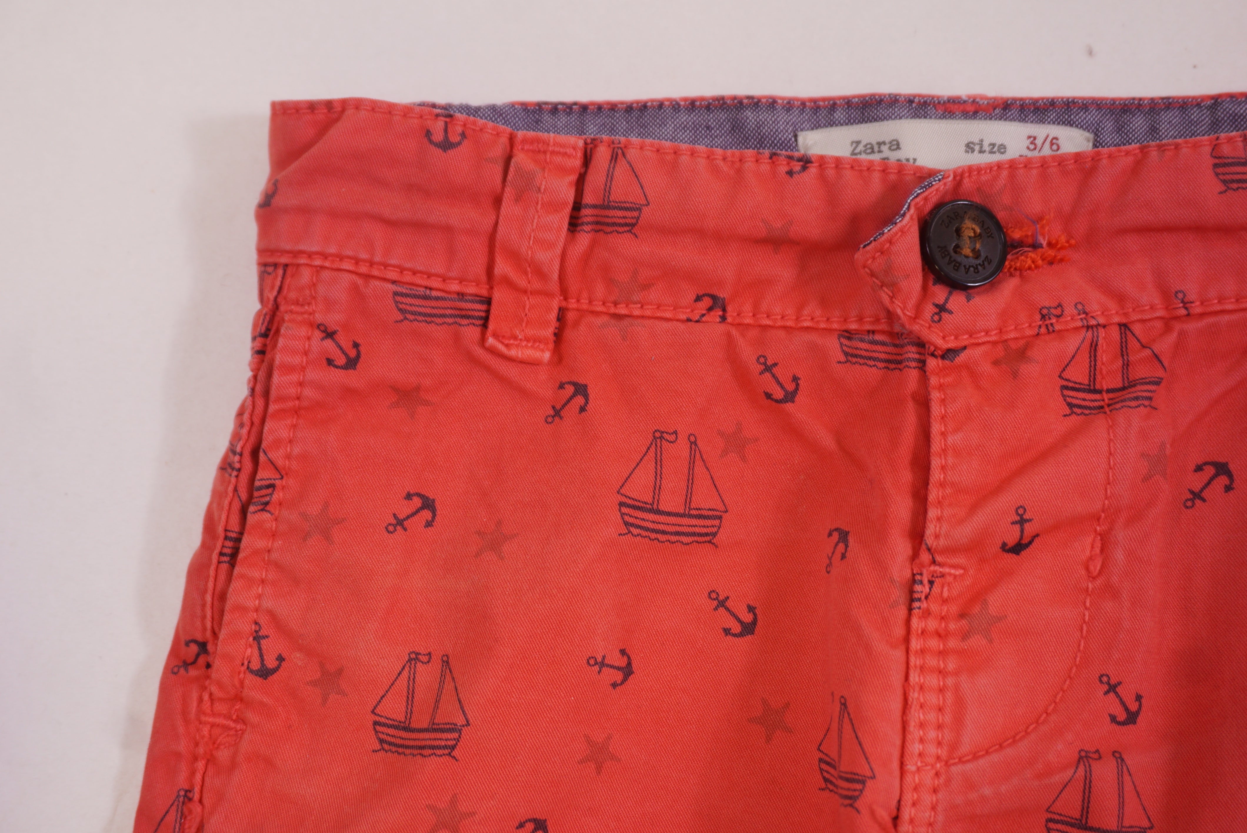 Short Rouge - 3/6 mois