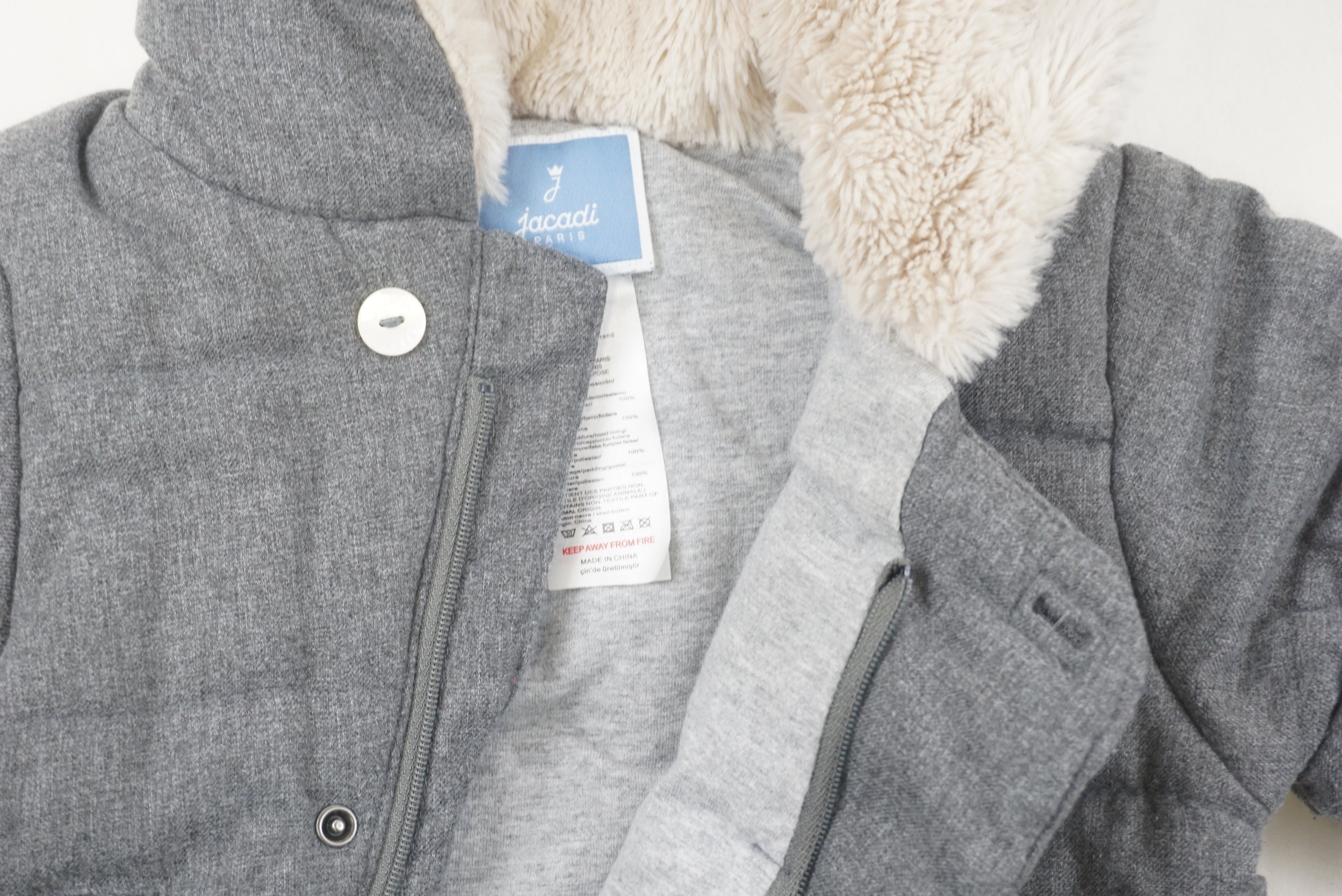 Combi pilote Gris - 6 mois