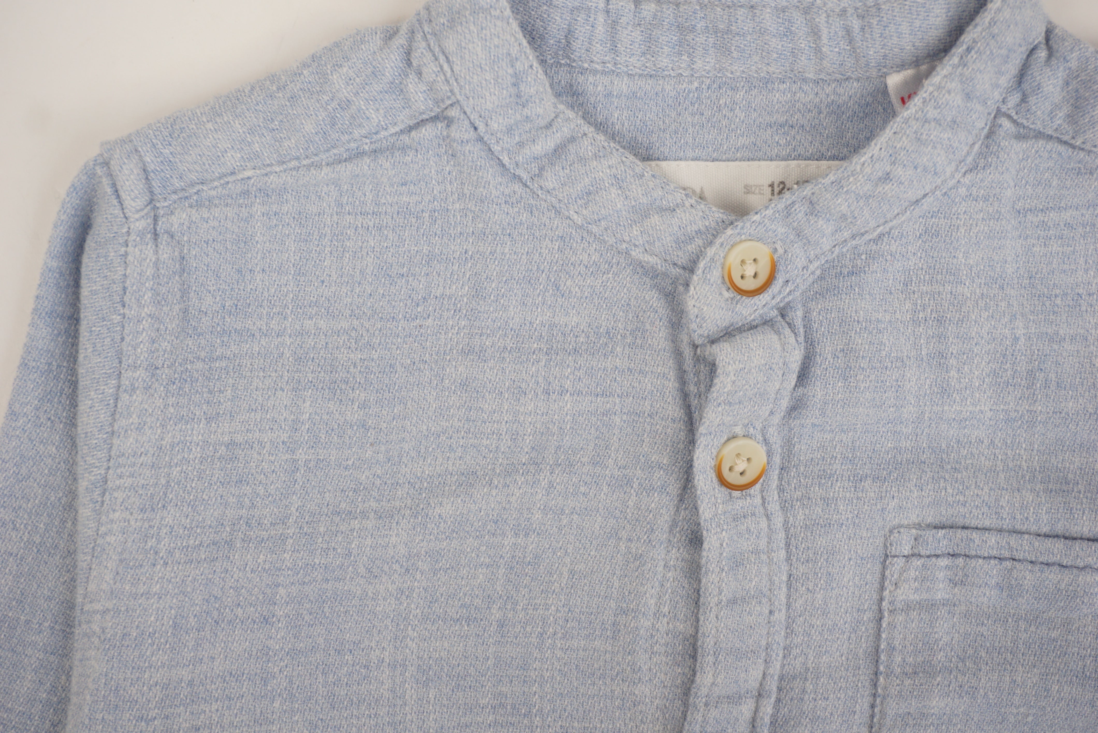 Chemise Bleu - 12/18 mois