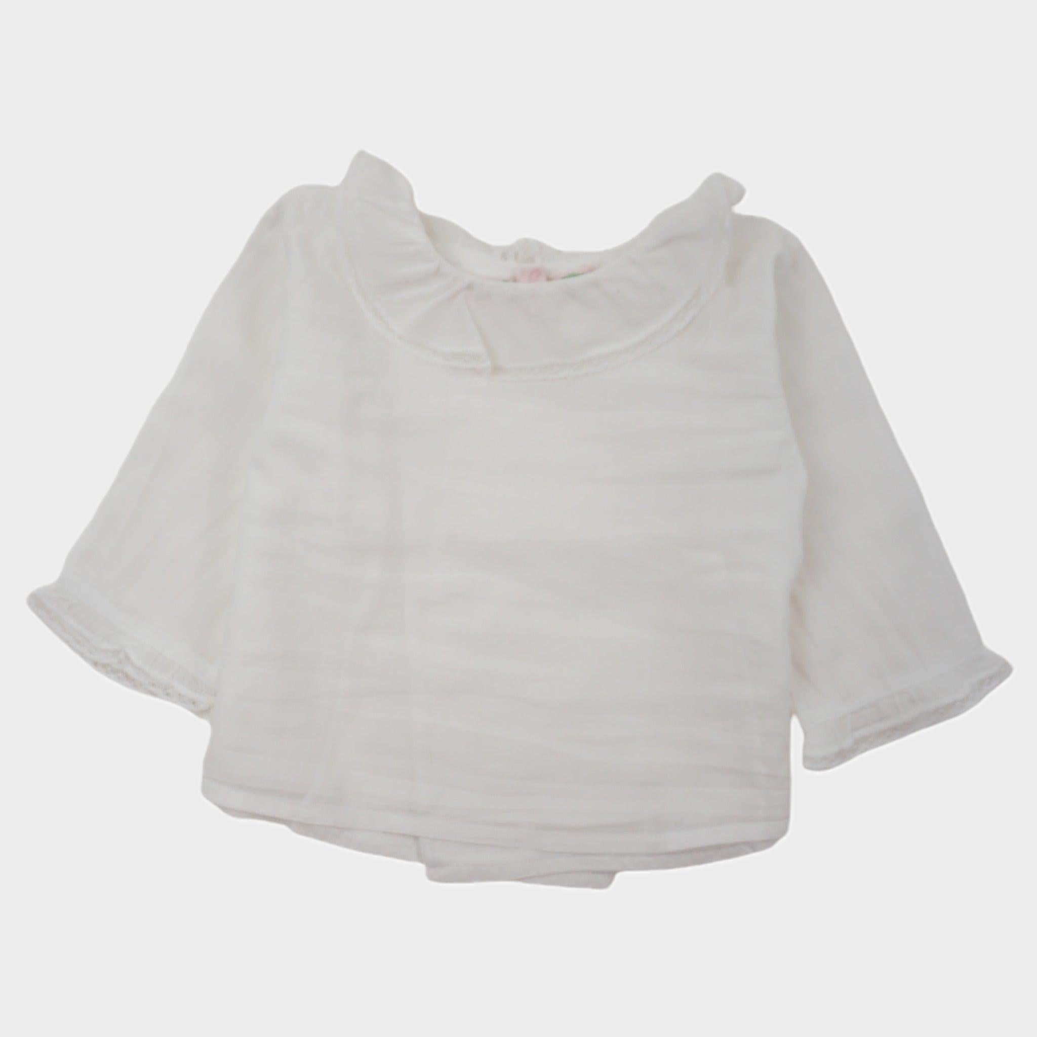 Blouse Blanc - 3 mois