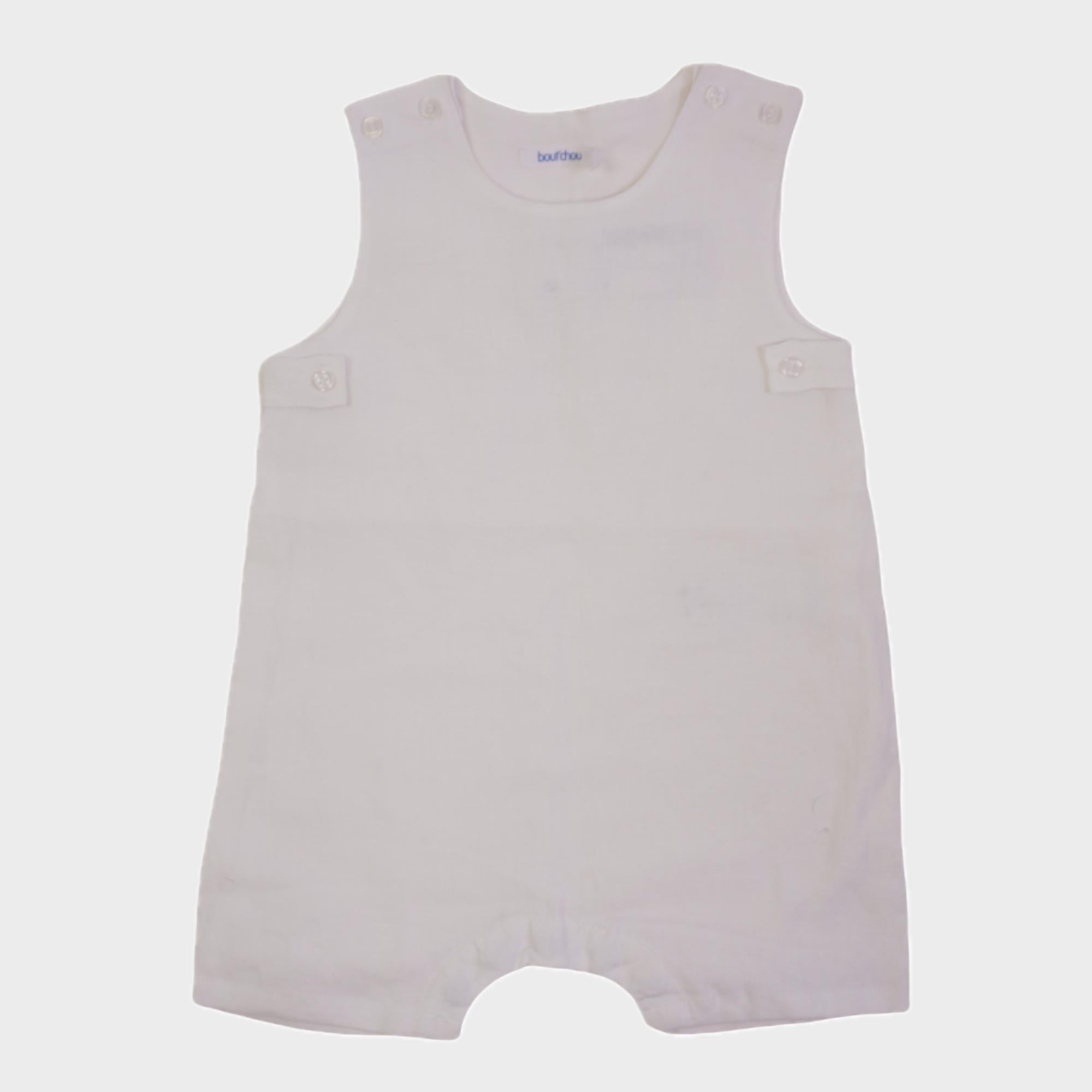 Combishort Blanc - 6 mois