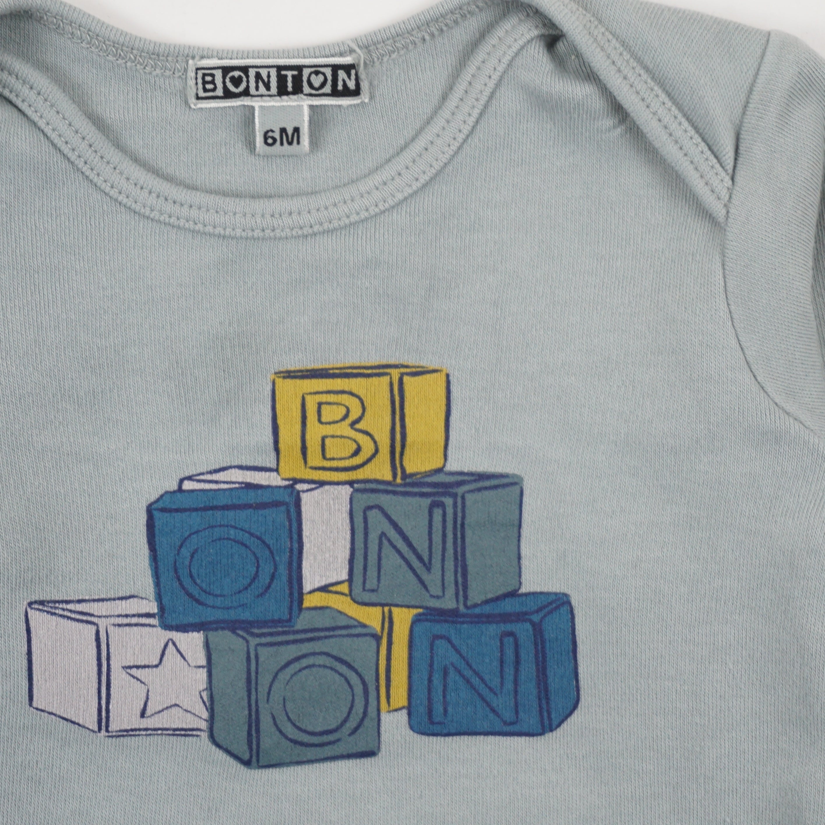 T-shirt Vert bleu - 6 mois