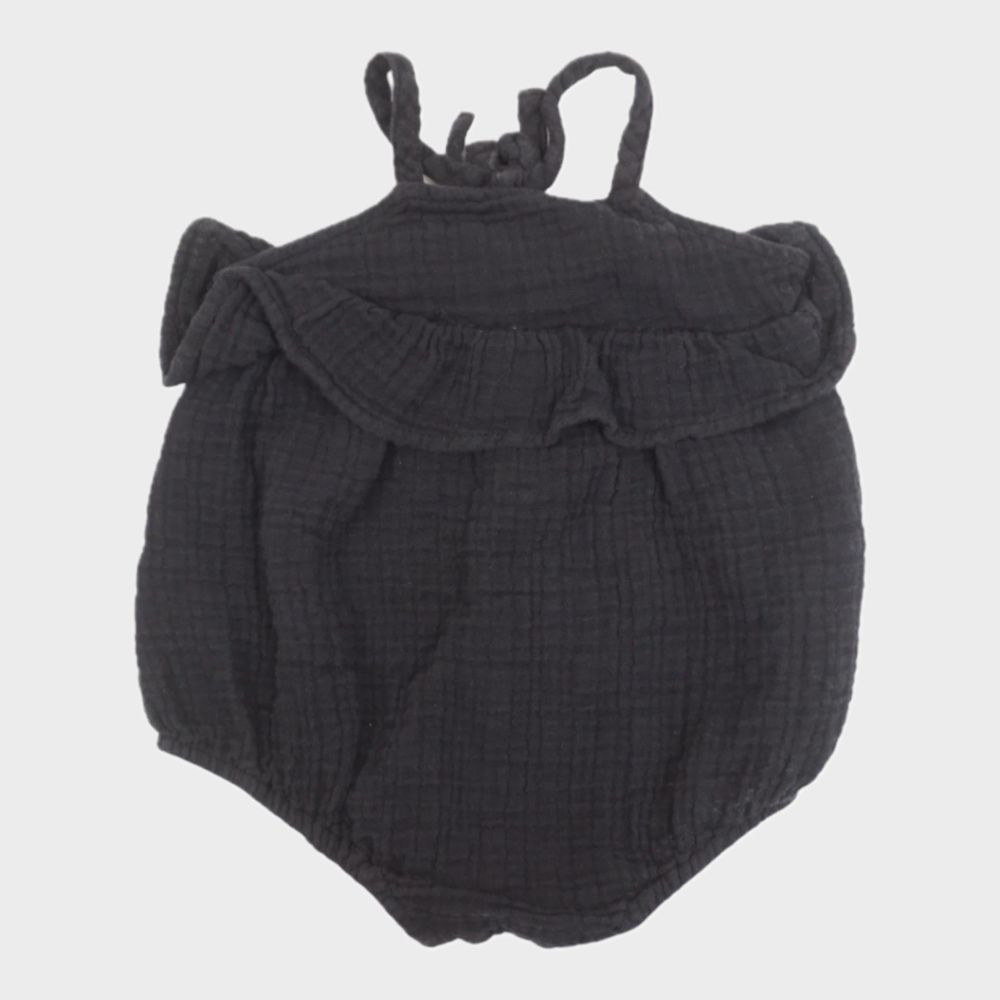 Barboteuse Noir - 3/6 mois