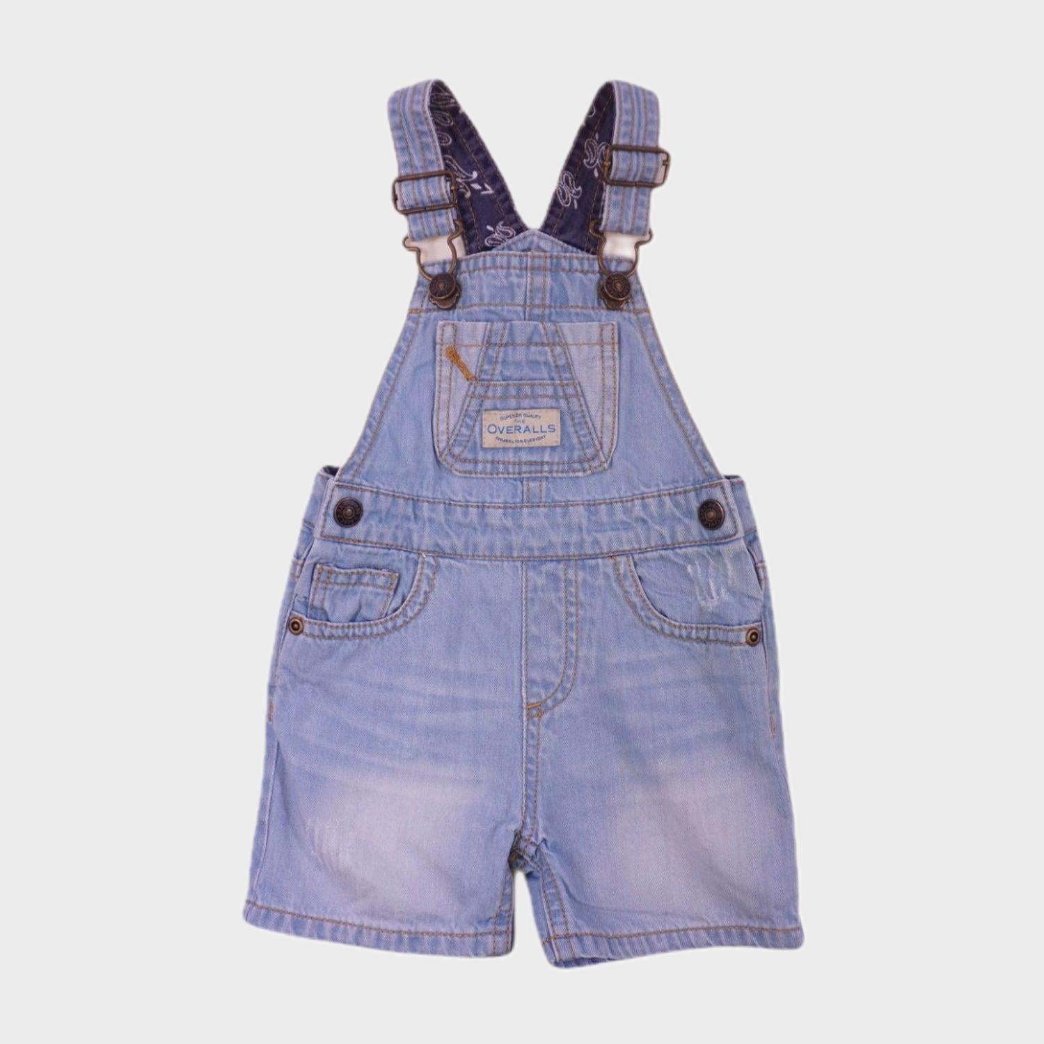 Salopette Bleu - 3/6 mois