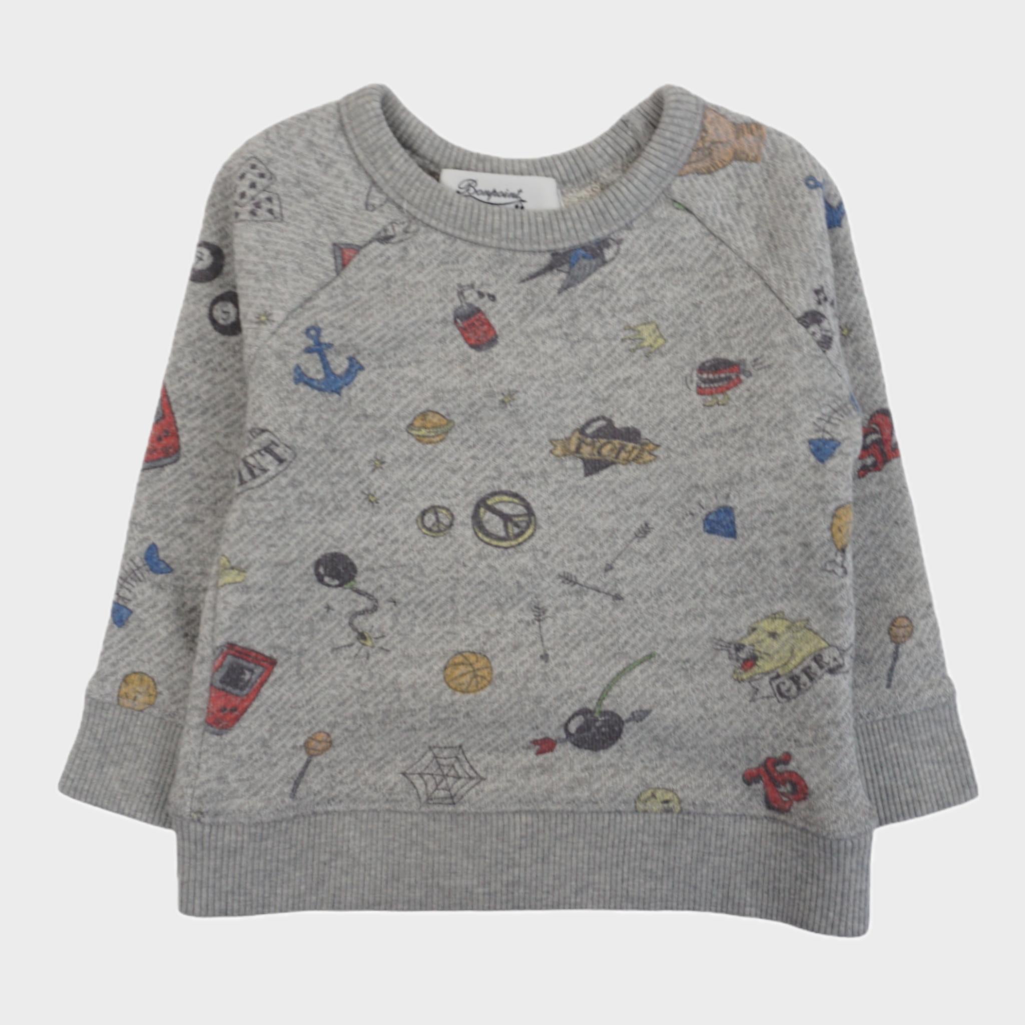 Sweat Gris - 3/6 mois