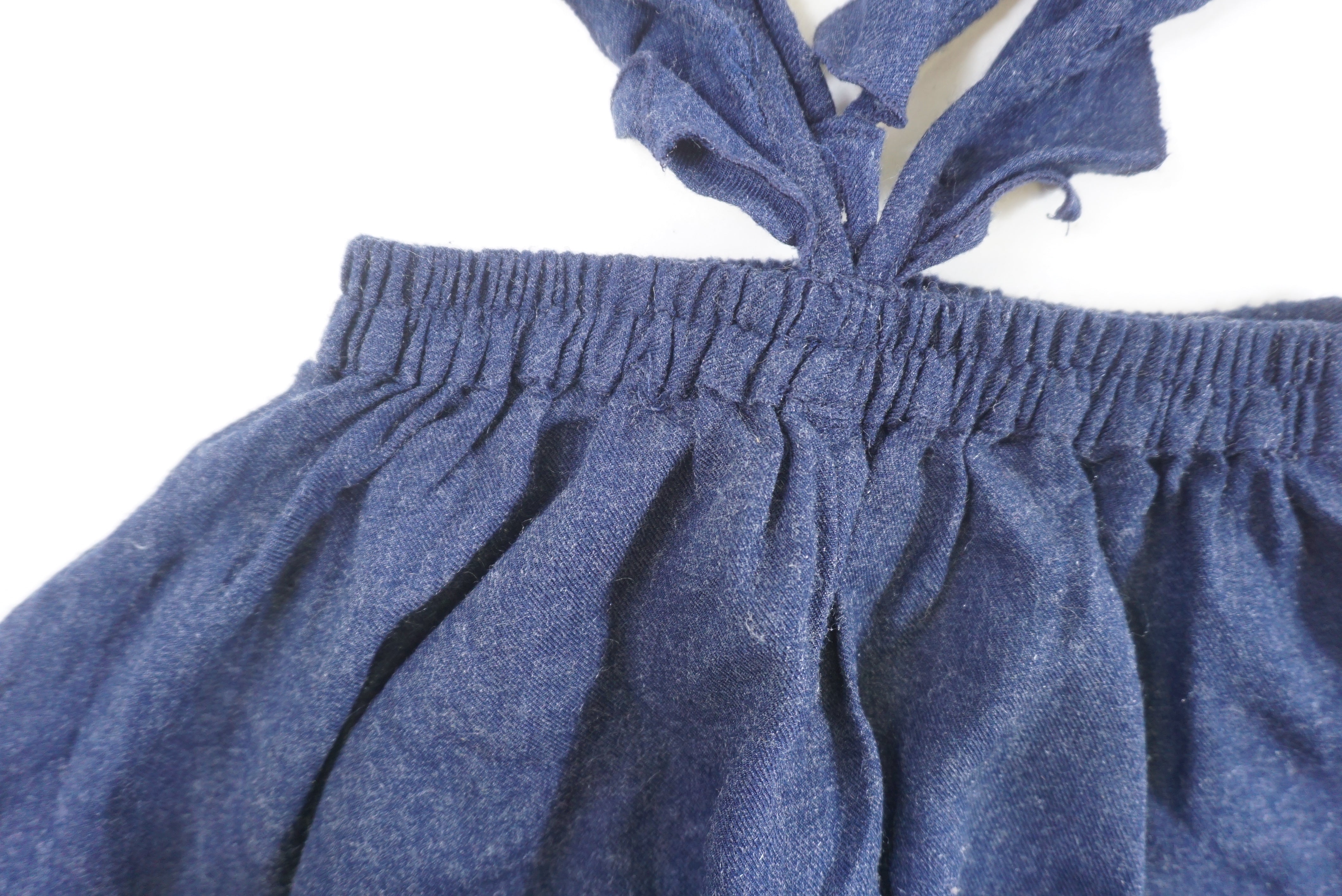 Short à bretelles Bleu -3/4 ans