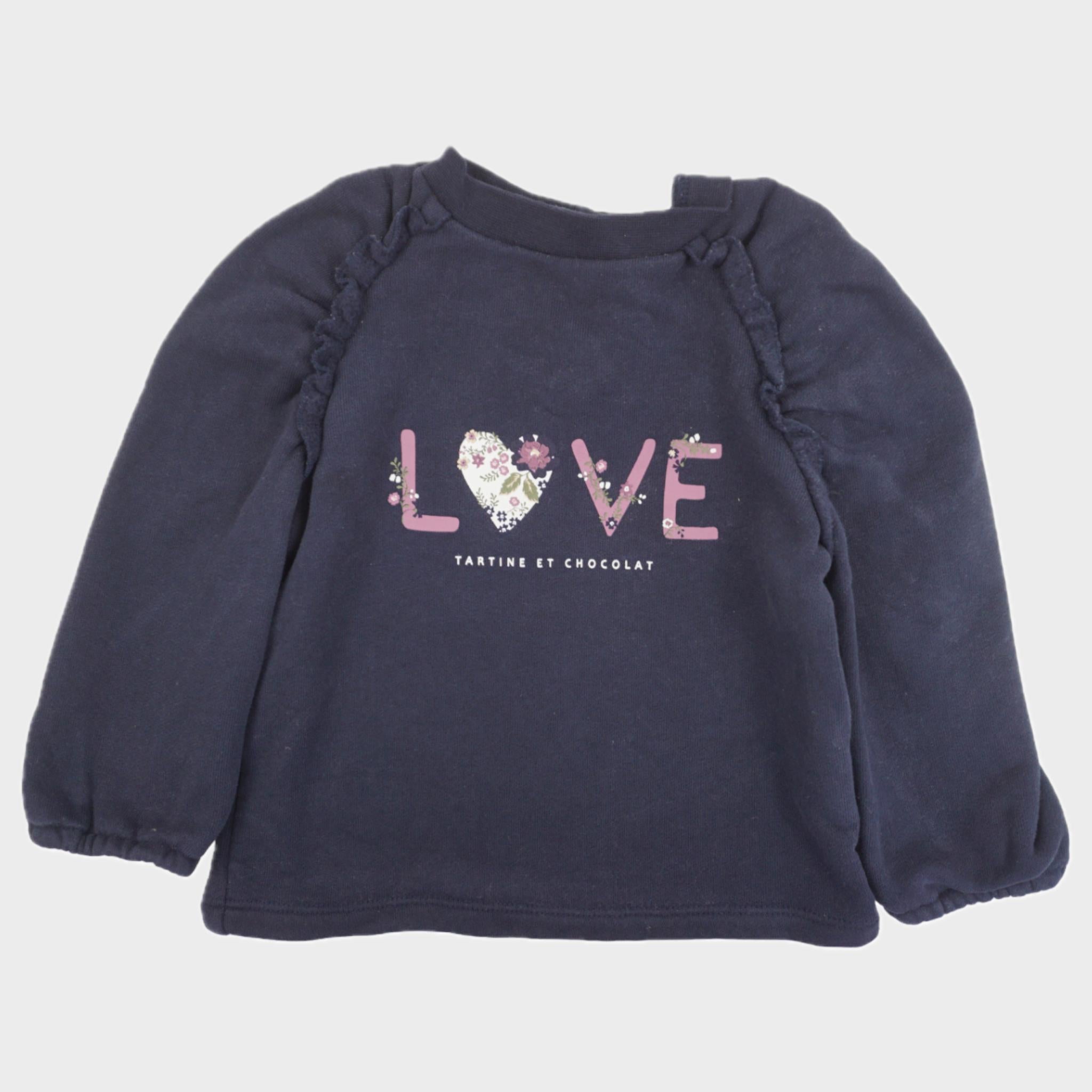 Sweat Bleu - 12/18 mois