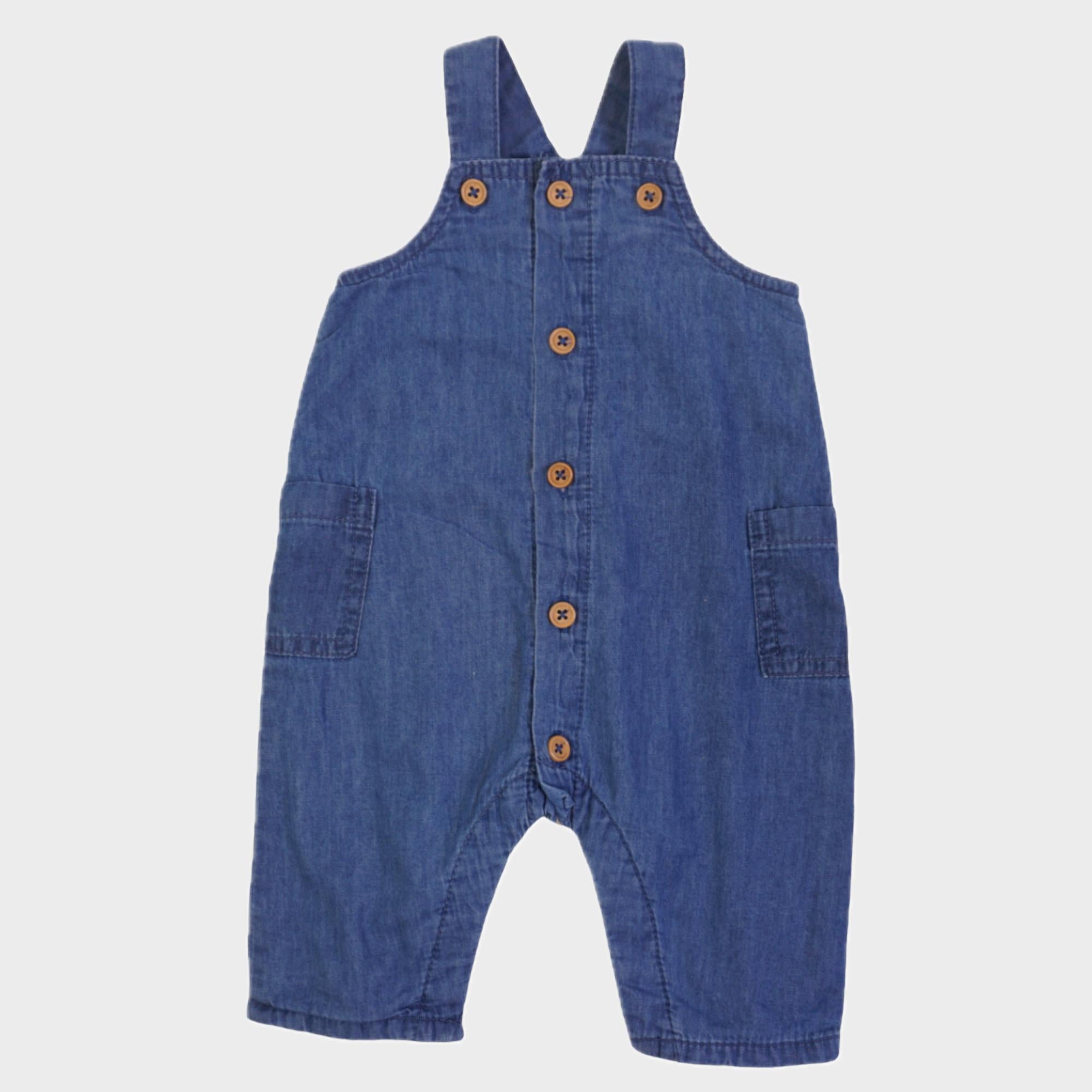 Salopette Bleu - 1 mois