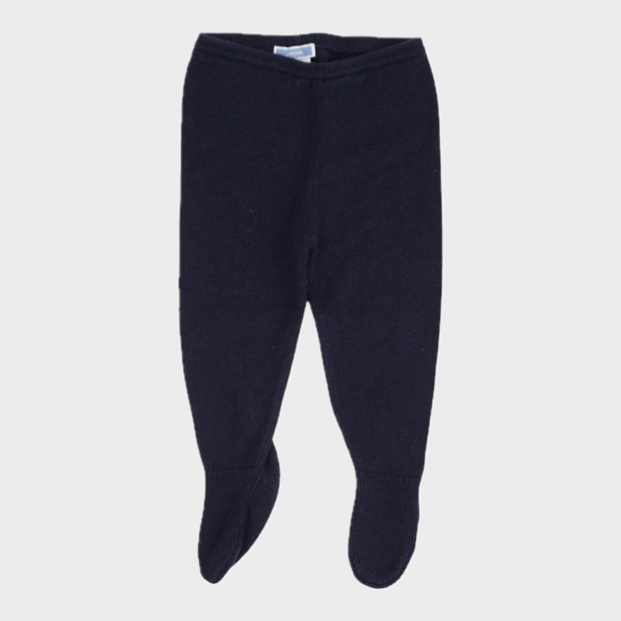 Legging à pieds Bleu - 12 mois