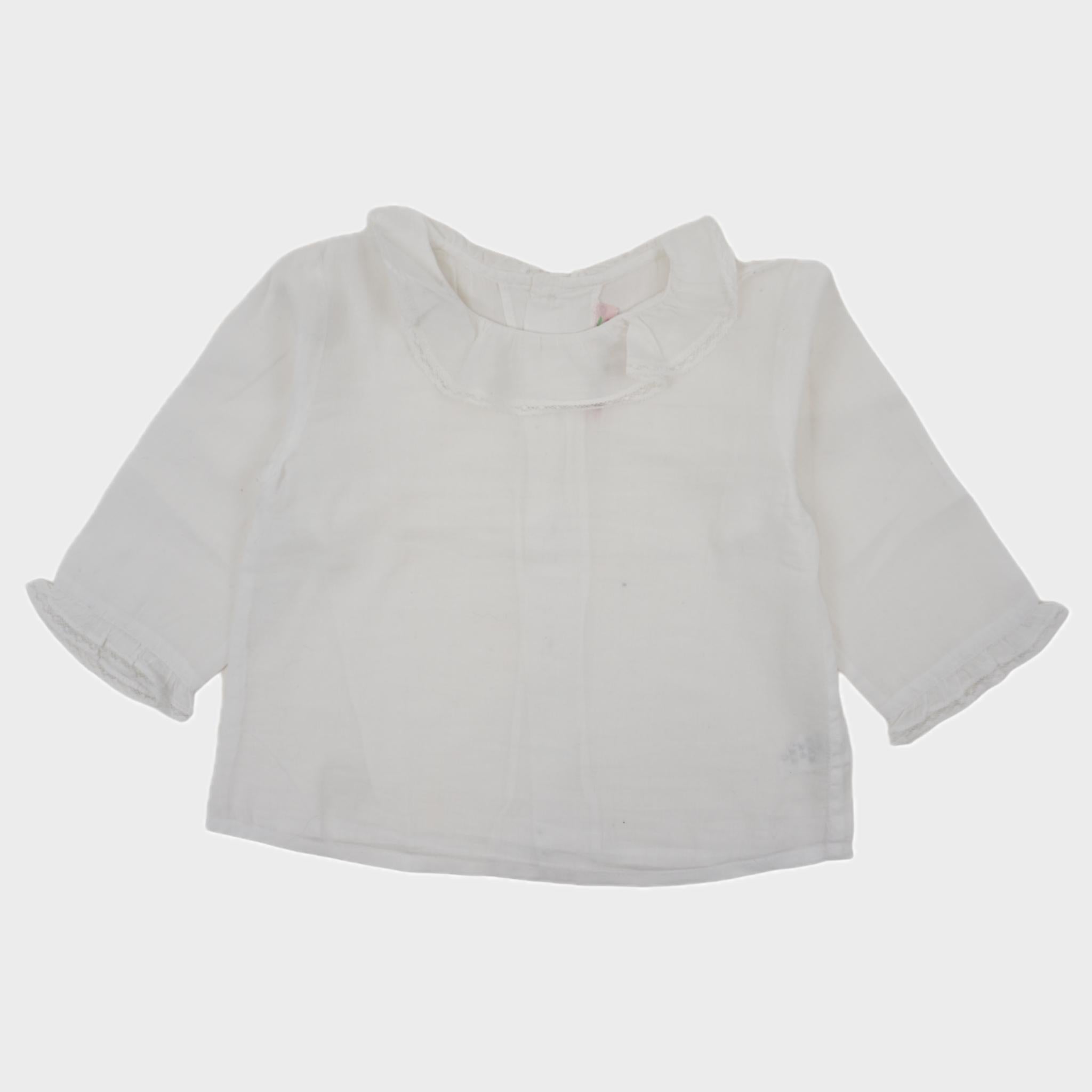 Blouse Blanc - 6 mois