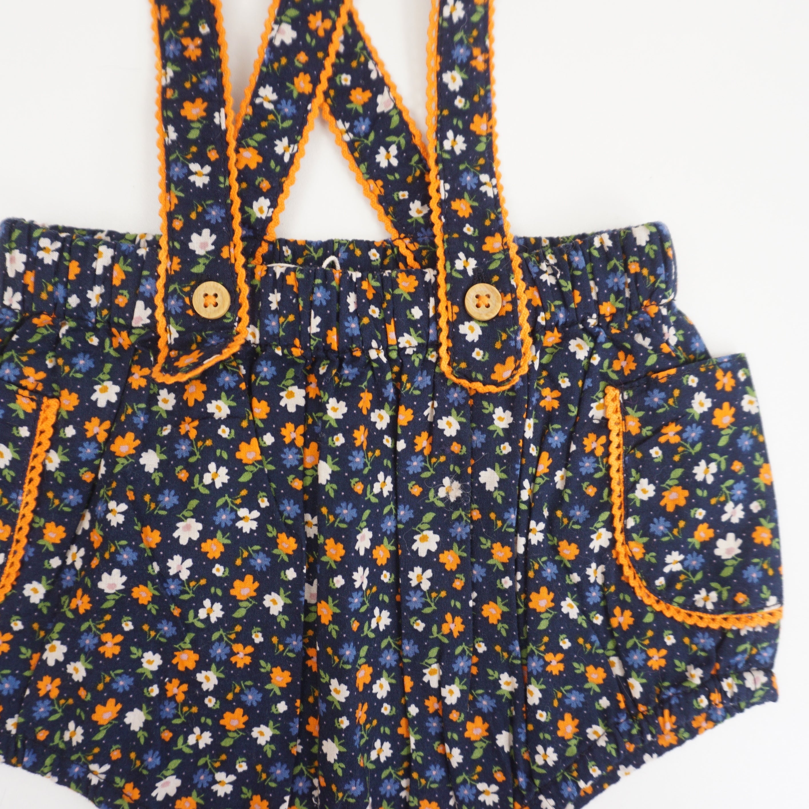 Bloomer à bretelles Bleu - 6 mois