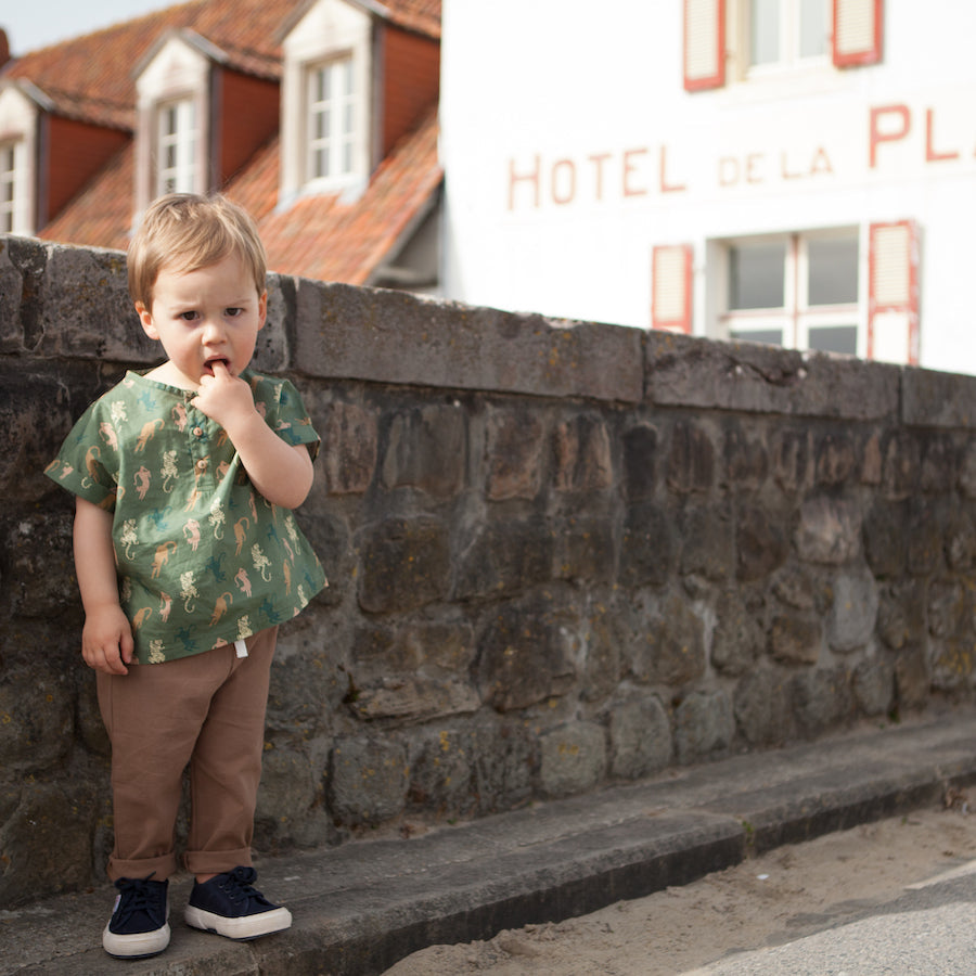Blouse Vert - 3 mois (neuf)