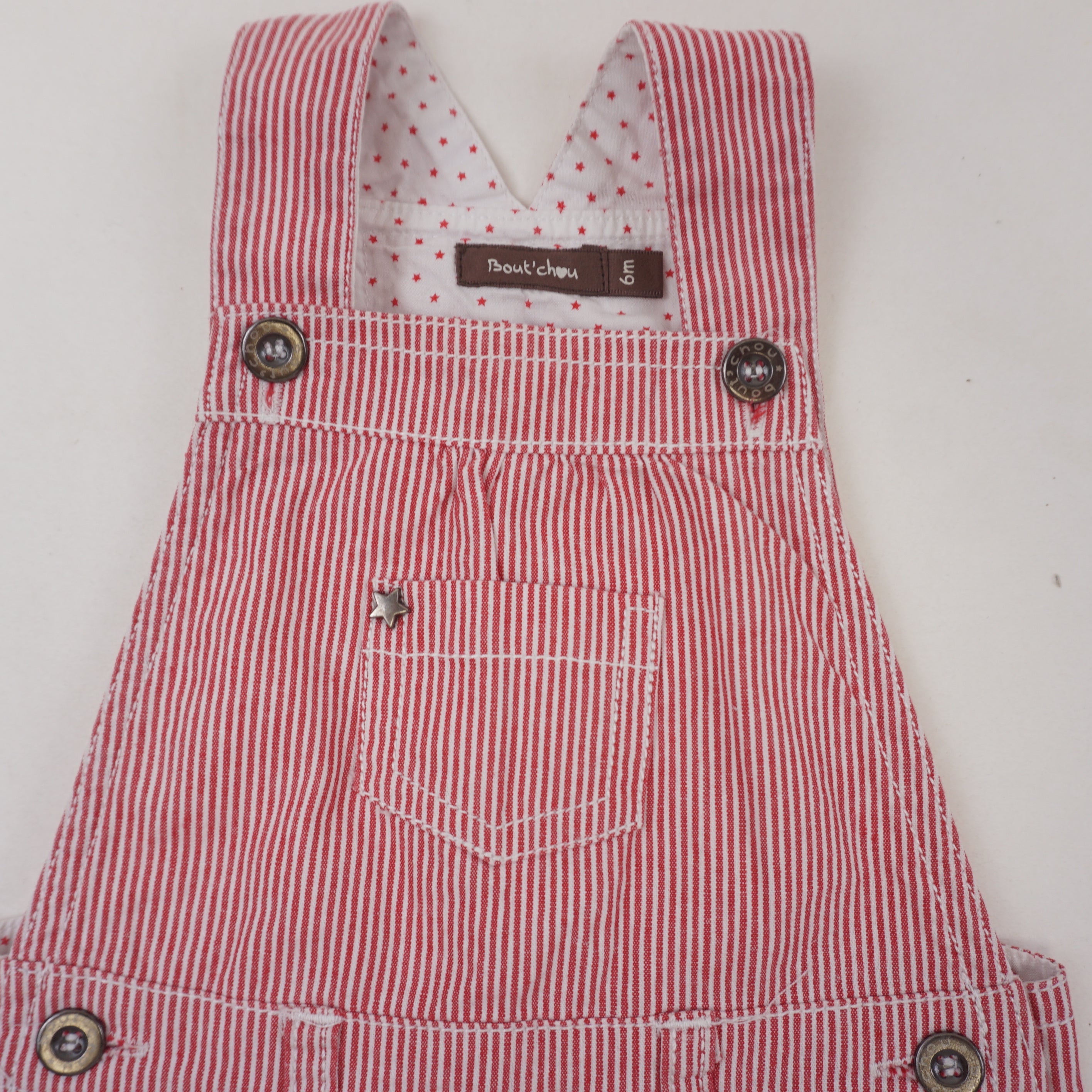 Salopette Rouge - 6 mois