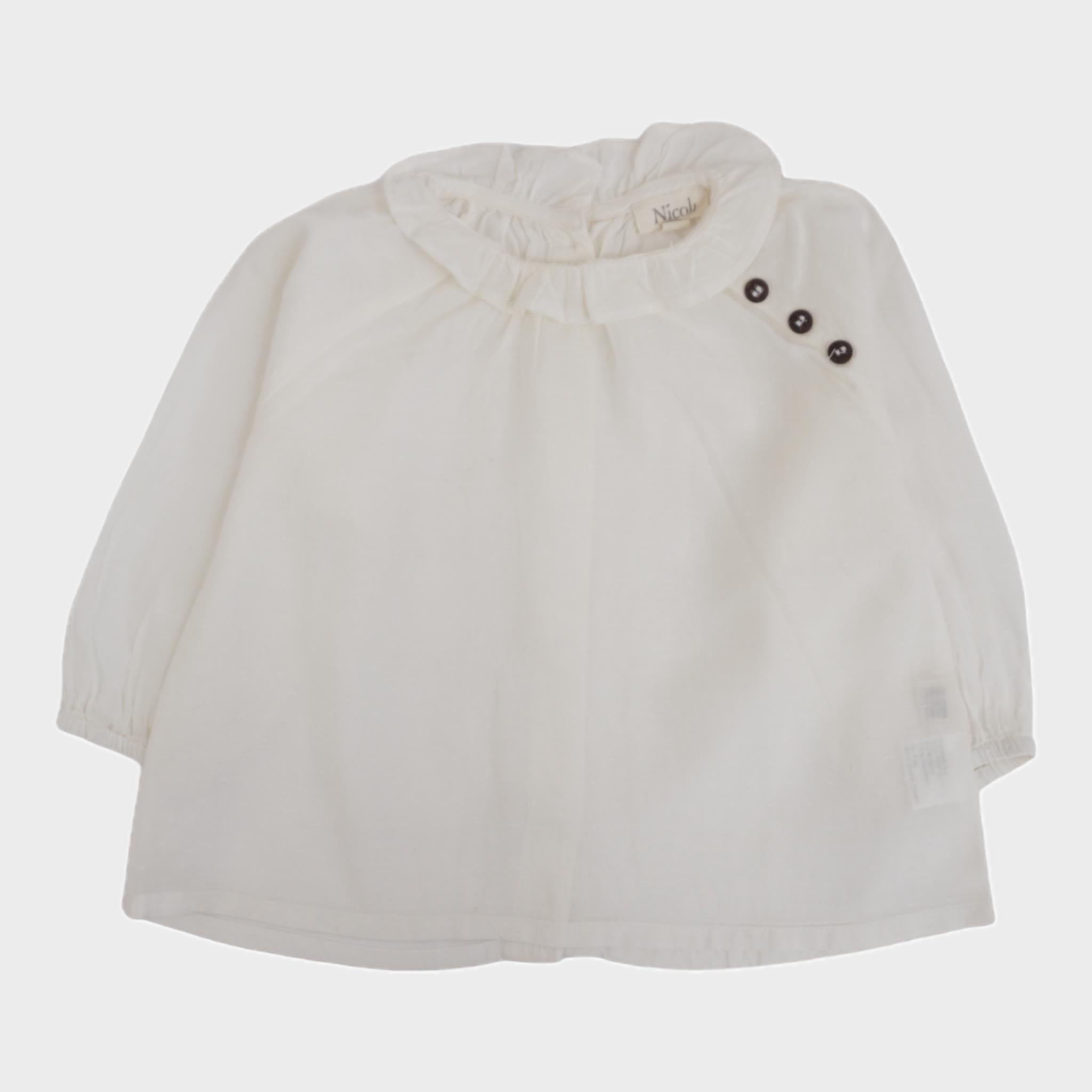 Blouse Blanc - 6 mois