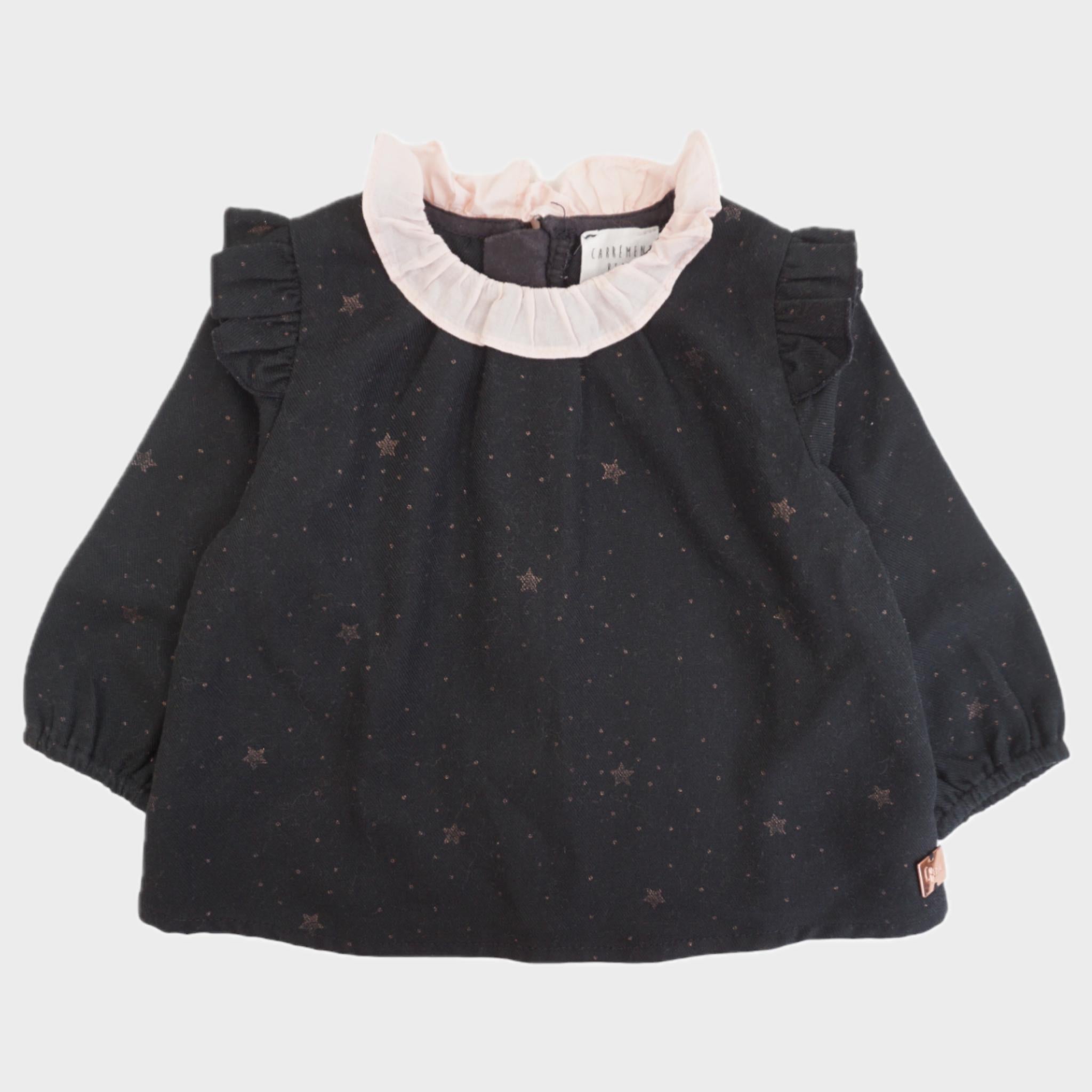 Blouse Noir - 6 mois