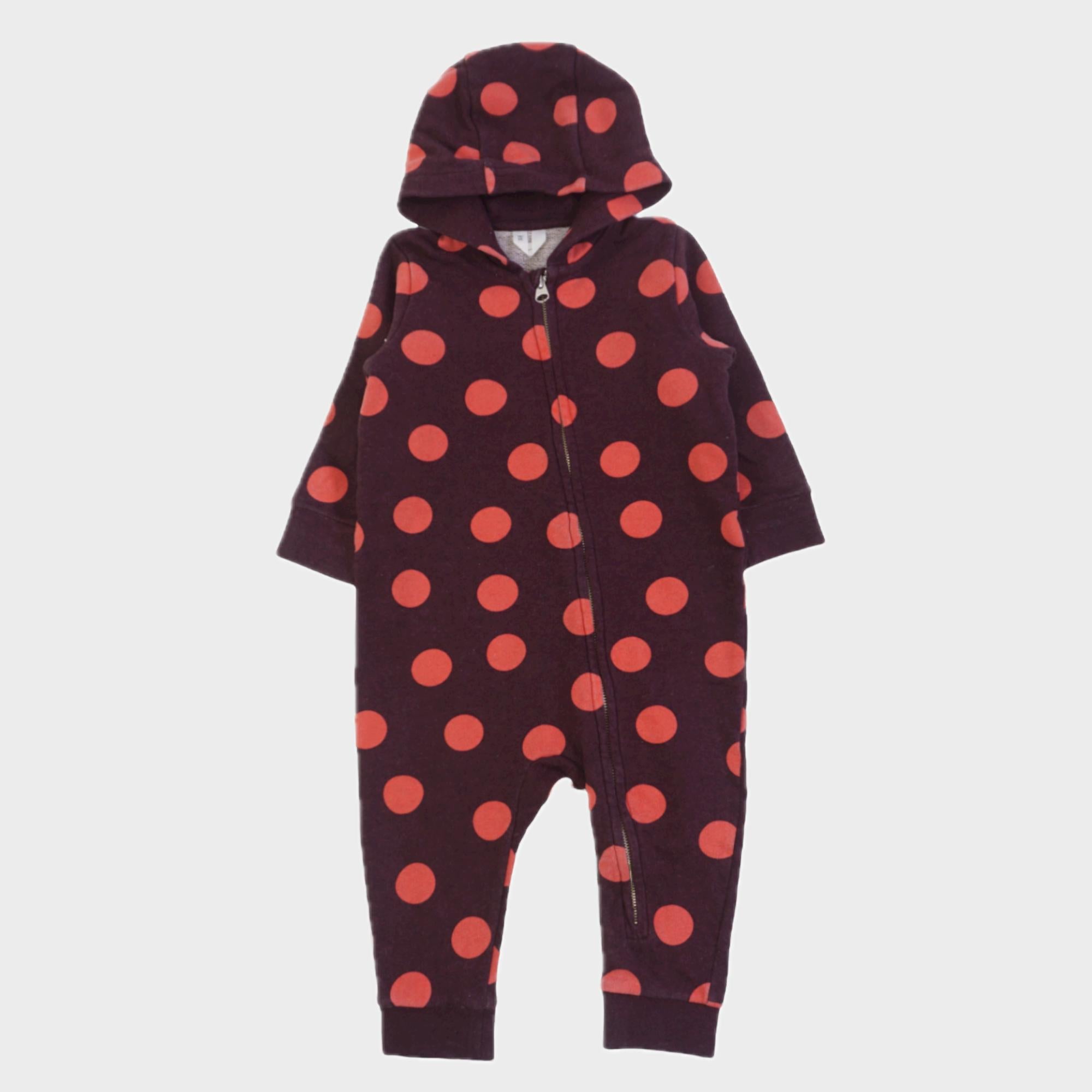 Combinaison Aubergine - 6/12 mois