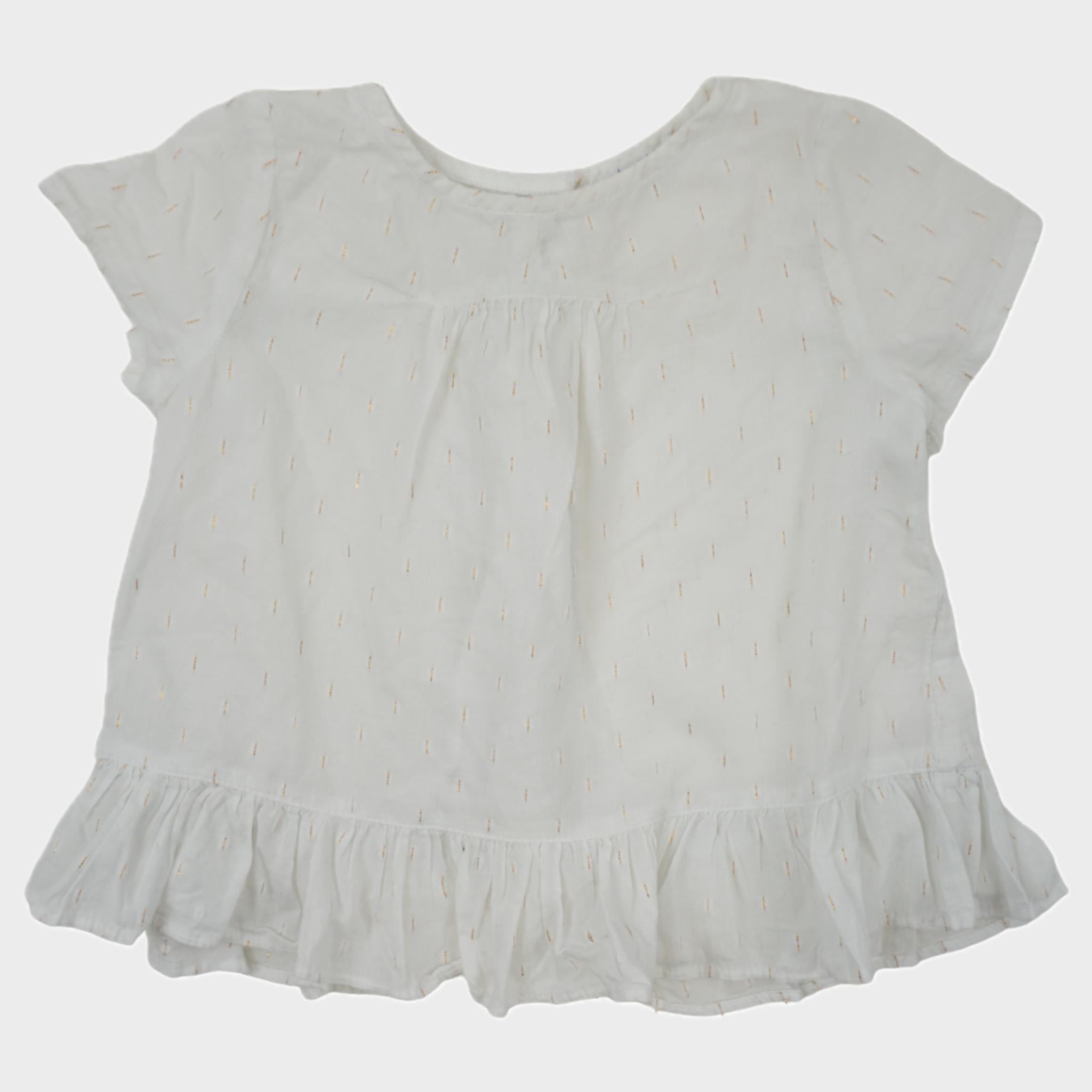 Blouse Blanc - 12 mois