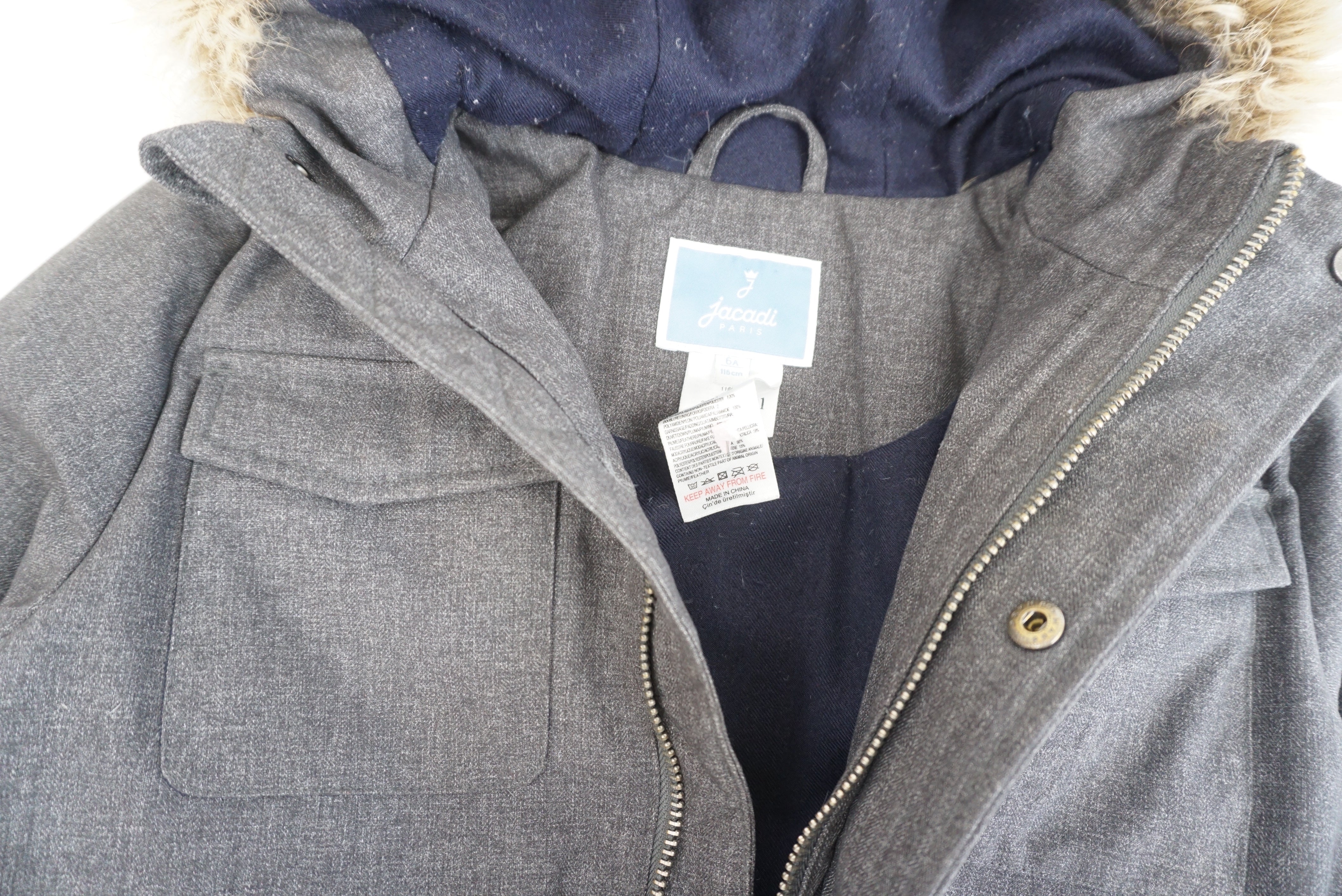 Manteau Gris - 6 ans