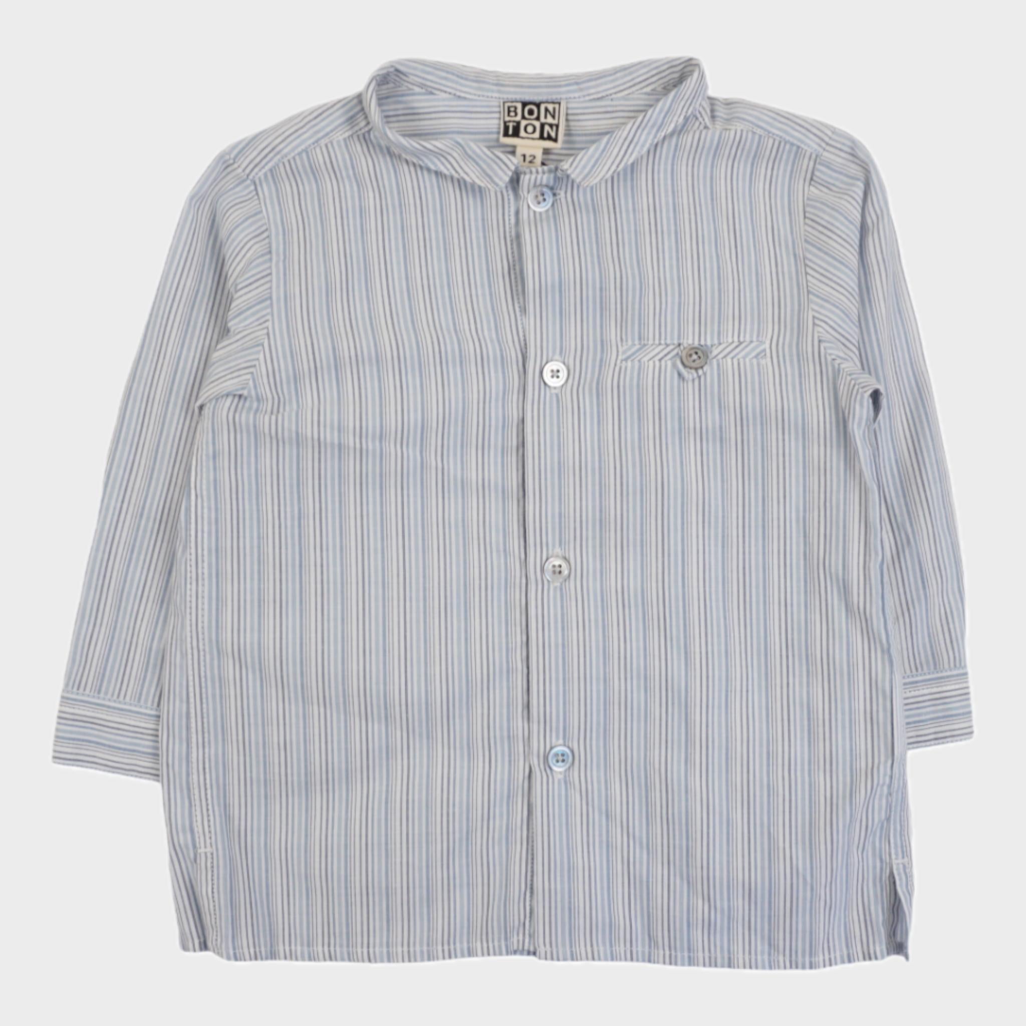 Chemise Bleu - 12 mois