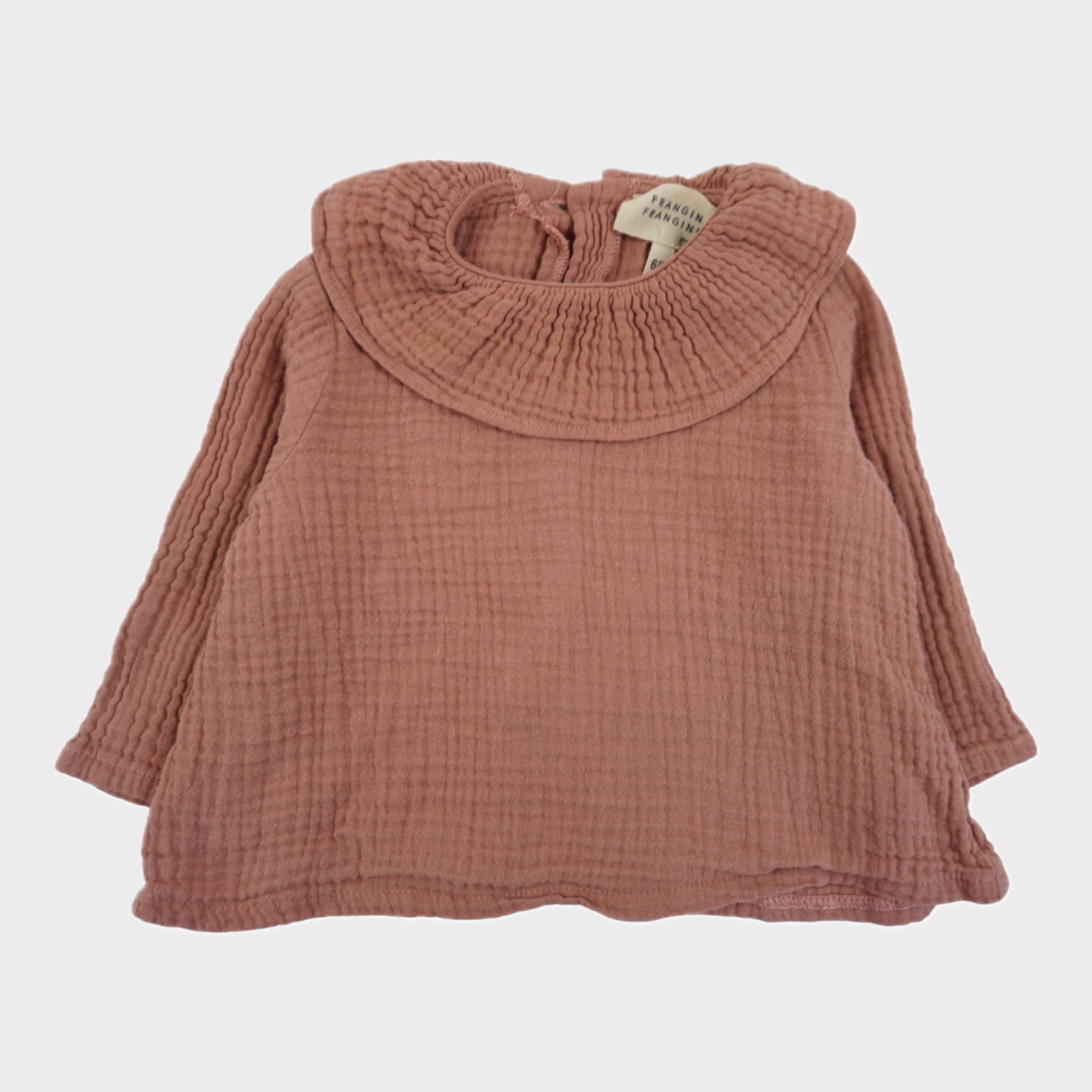 Blouse Vieux Rose - 6/9 mois
