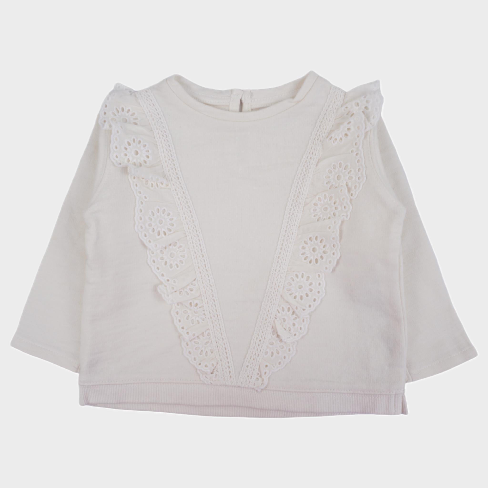 Sweat Ecru - 6/9 mois