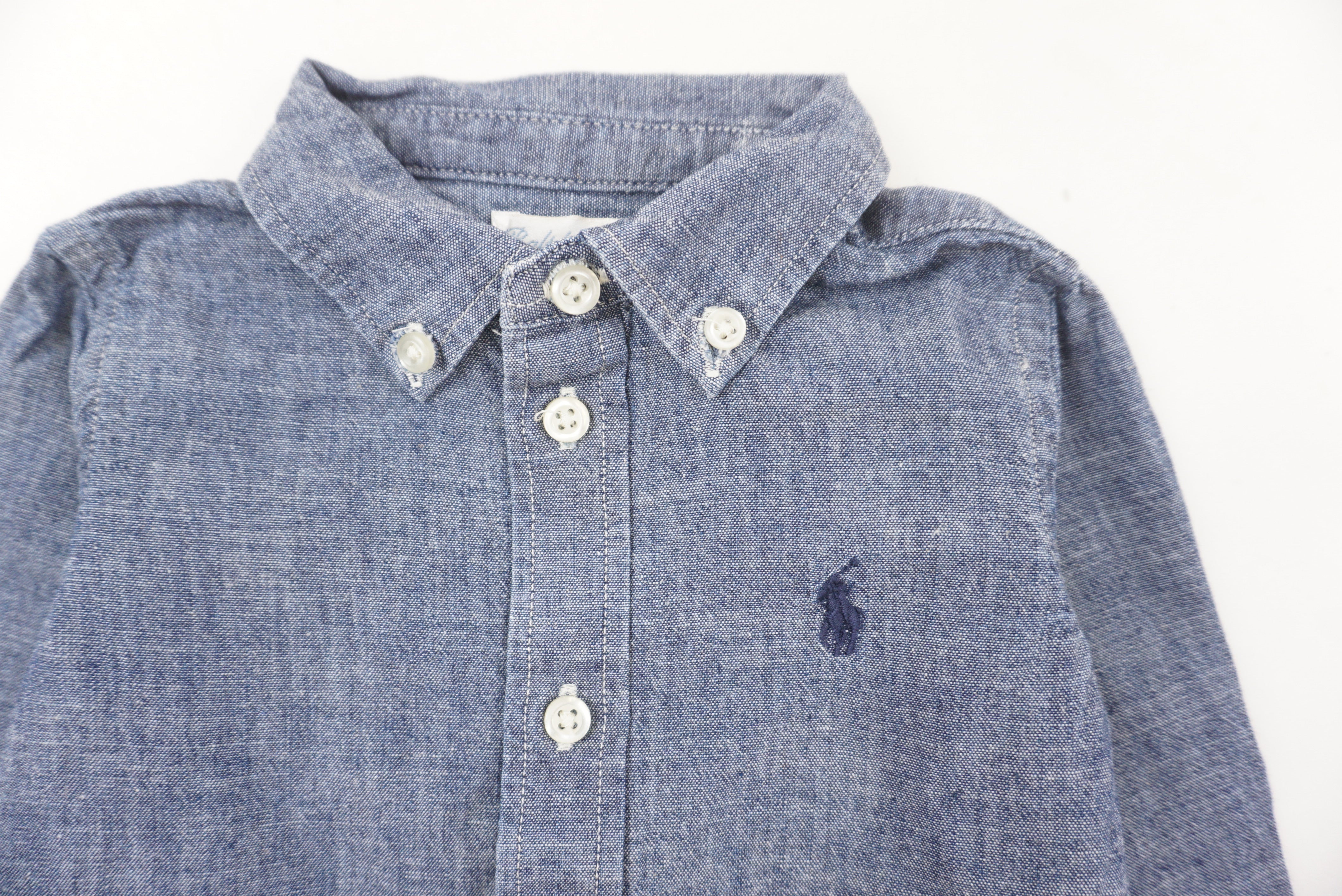 Chemise Bleu - 6 mois