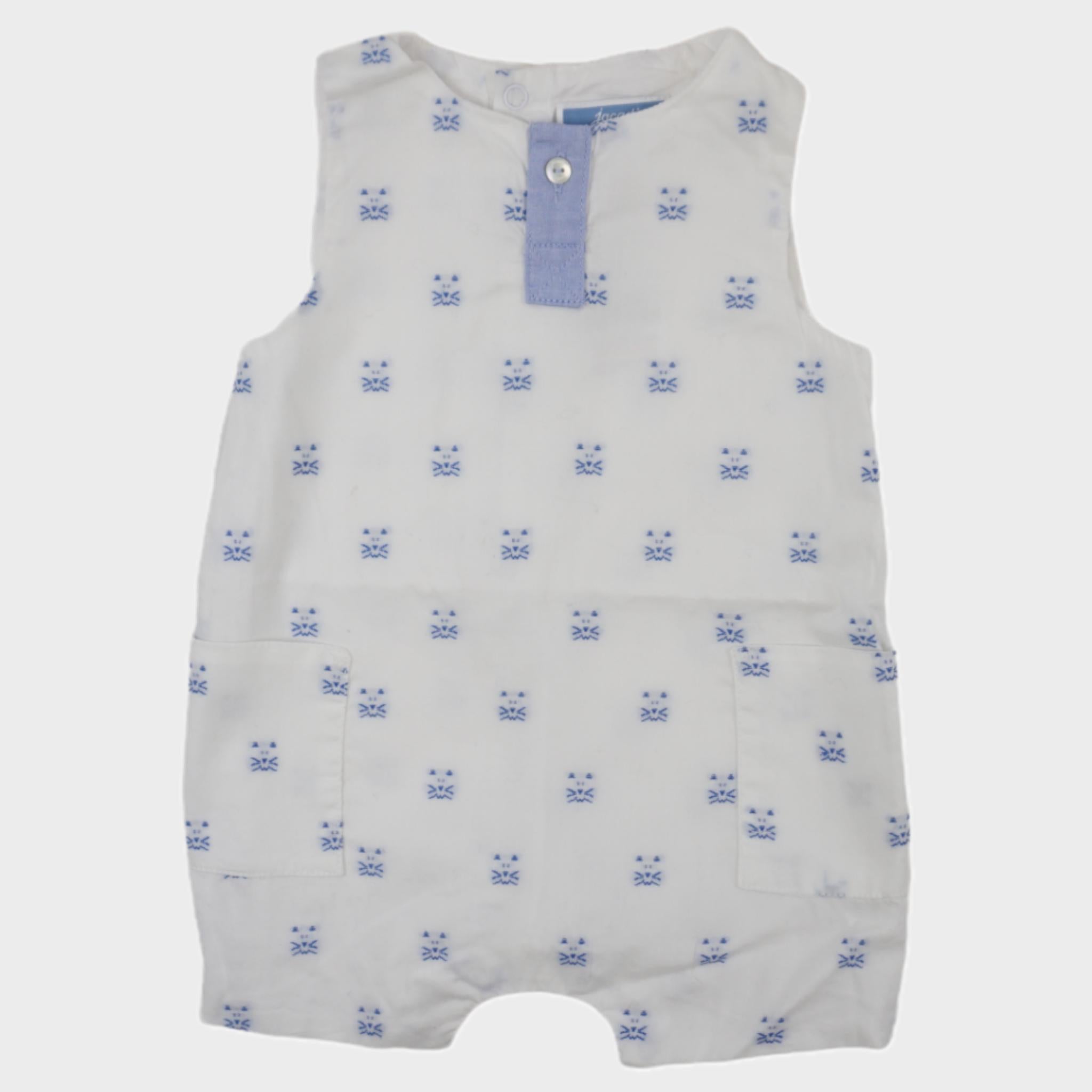 Combishort Blanc - 3 mois