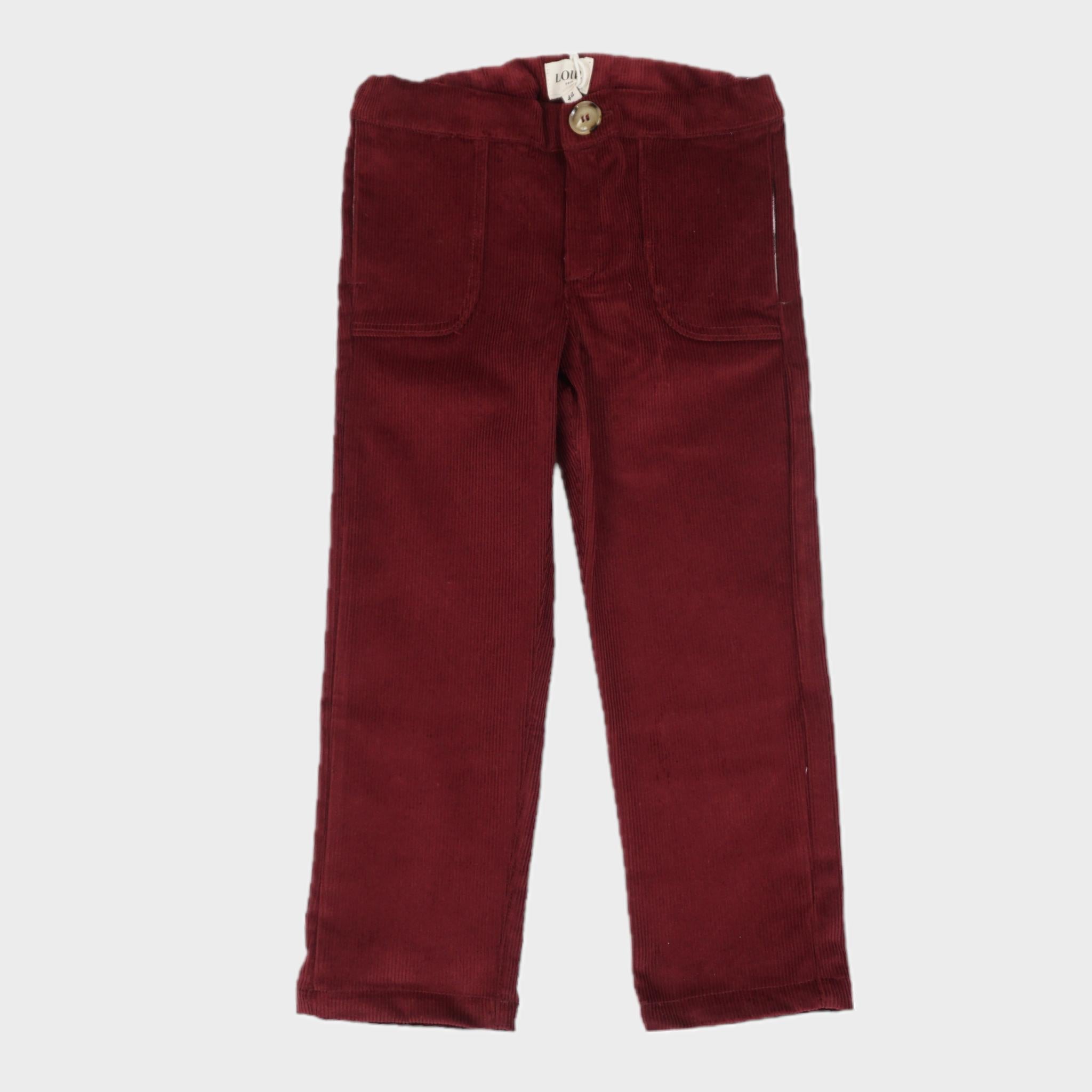 Pantalon Bordeaux - 4 ans (neuf)