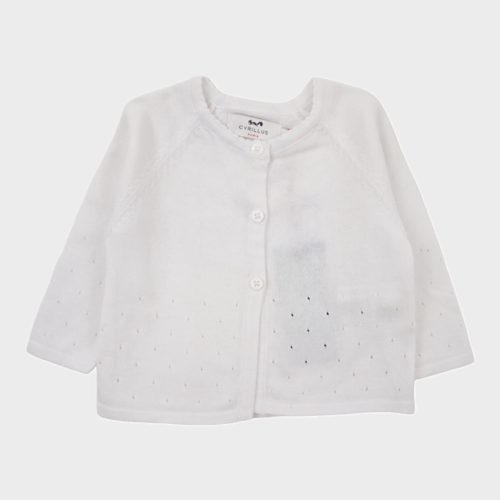 Gilet Blanc - 6 mois