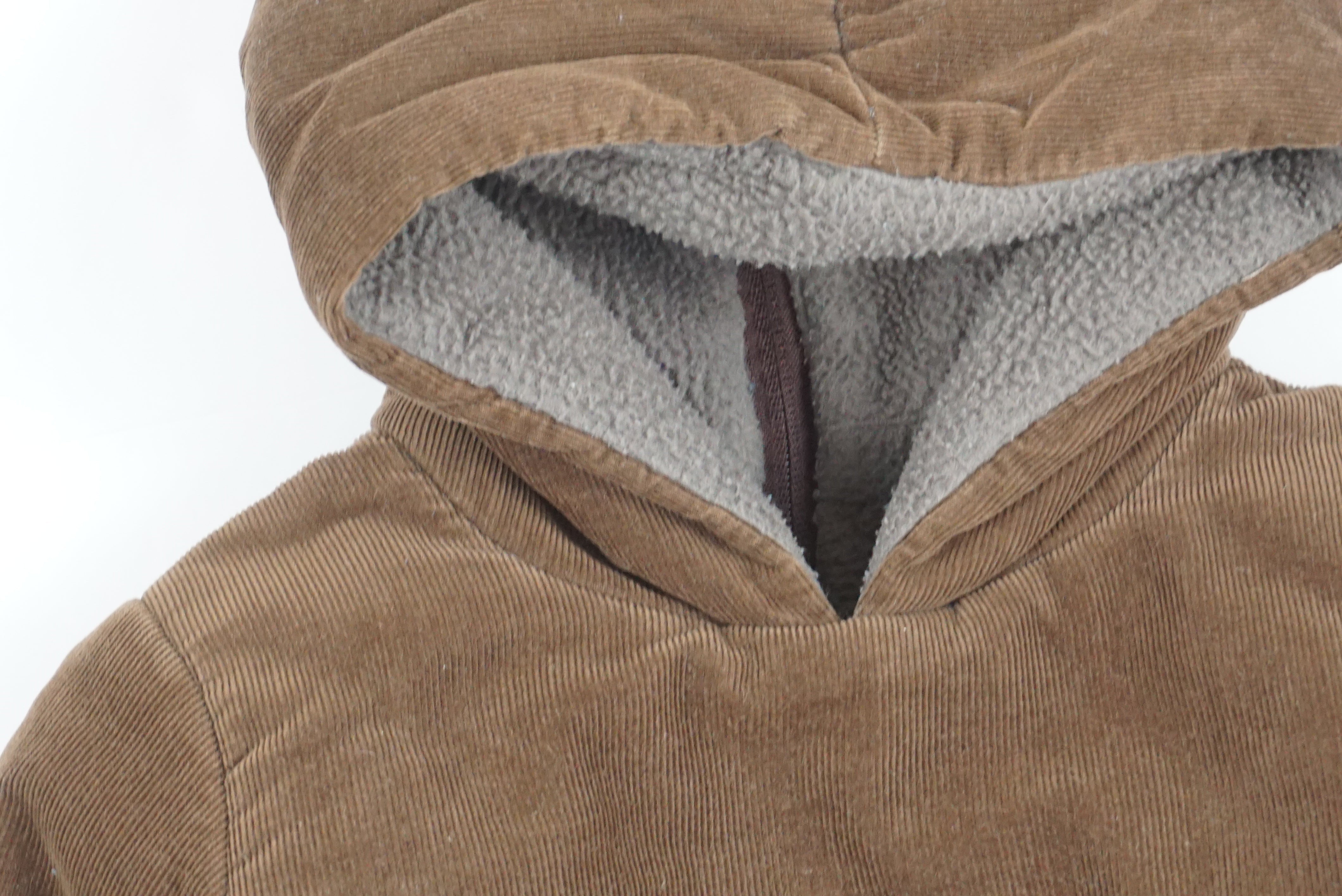 Burnou Marron - 6 mois