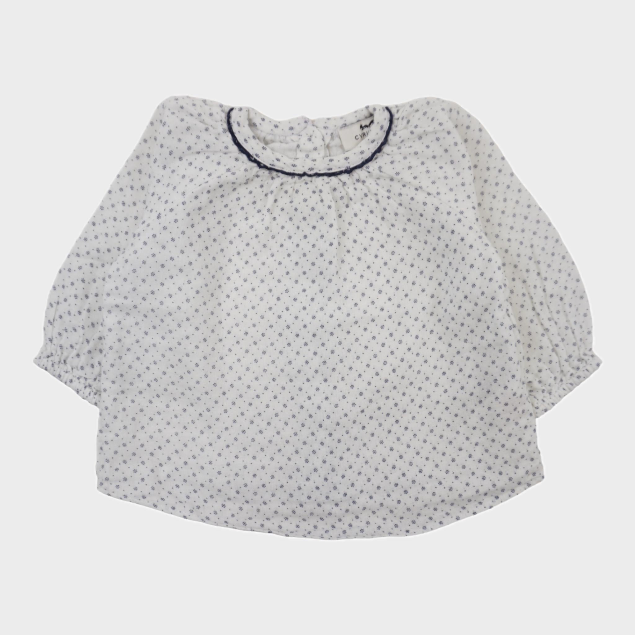 Blouse Blanc - 6 mois