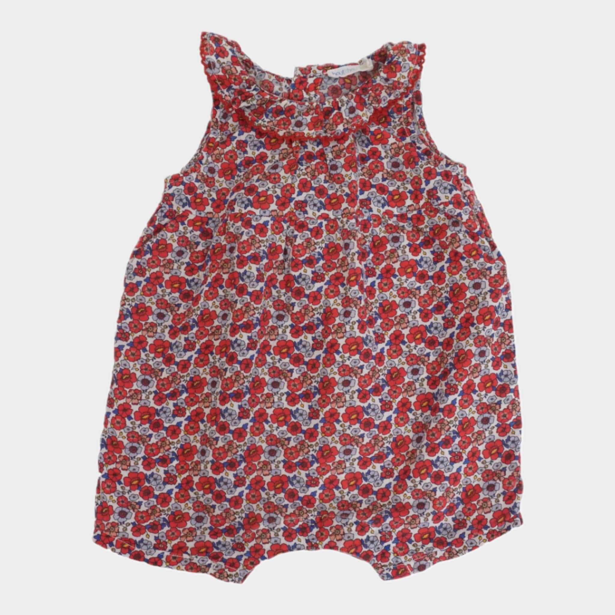 Combishort Rouge - 3 mois