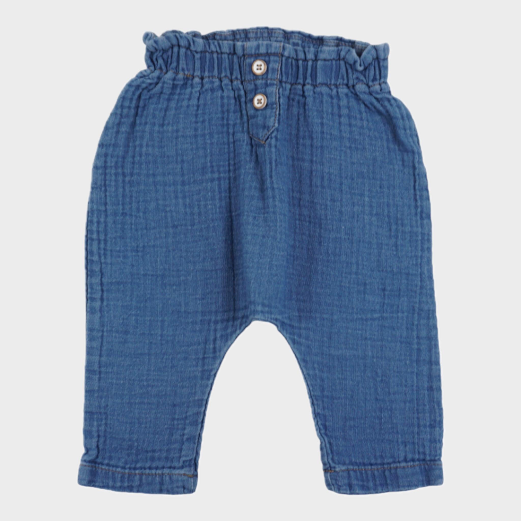 Pantalon Bleu - 3 mois