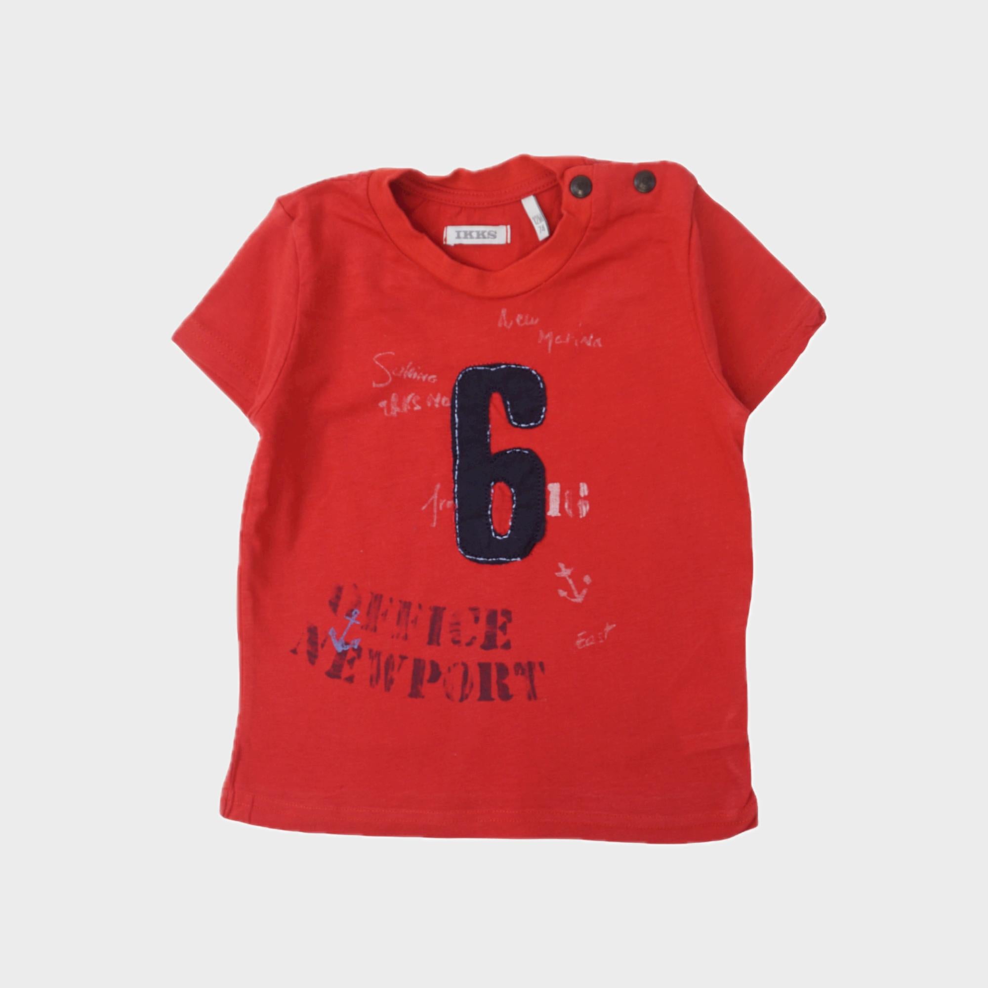 T-shirt Rouge - 12 mois