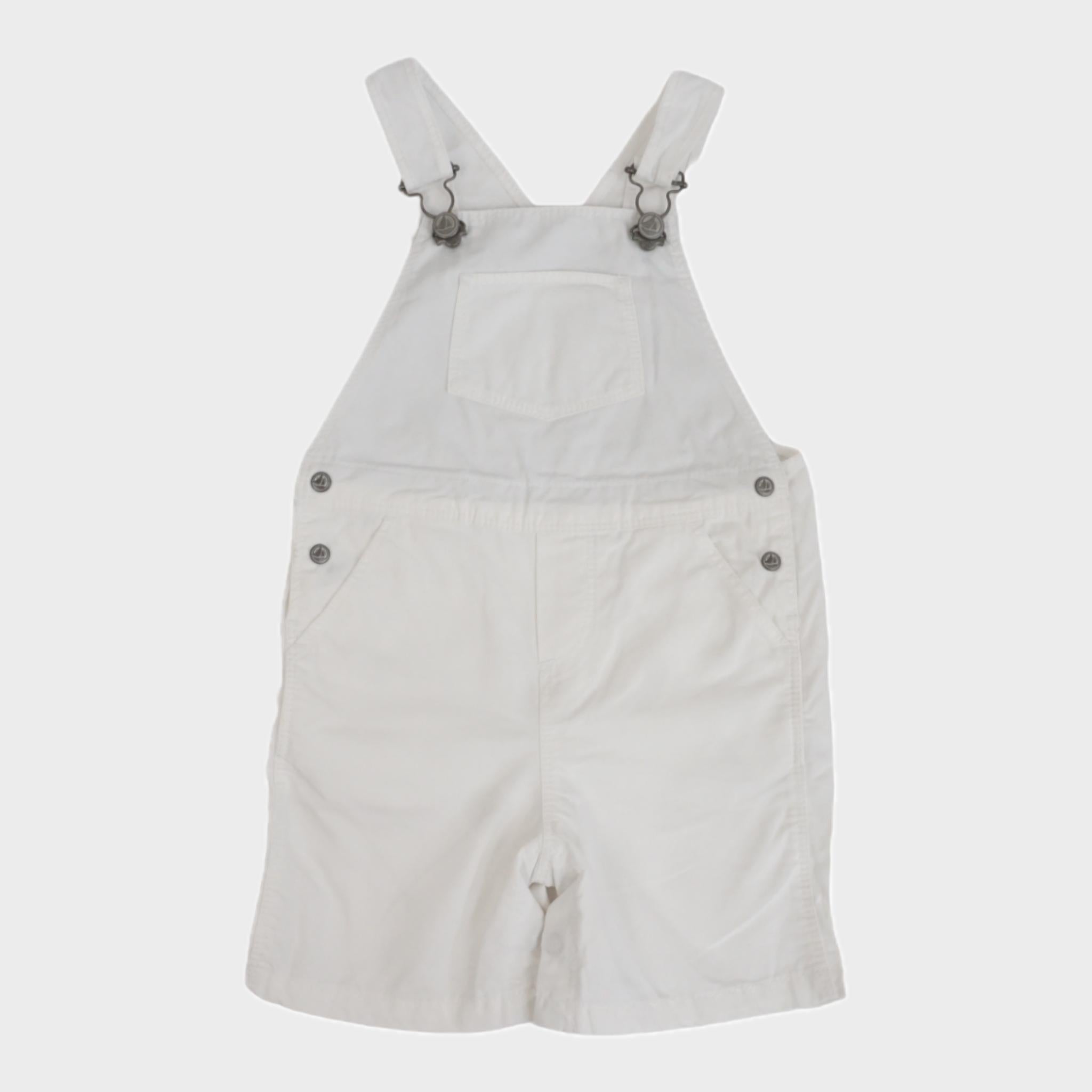 Salopette Blanc - 12 mois