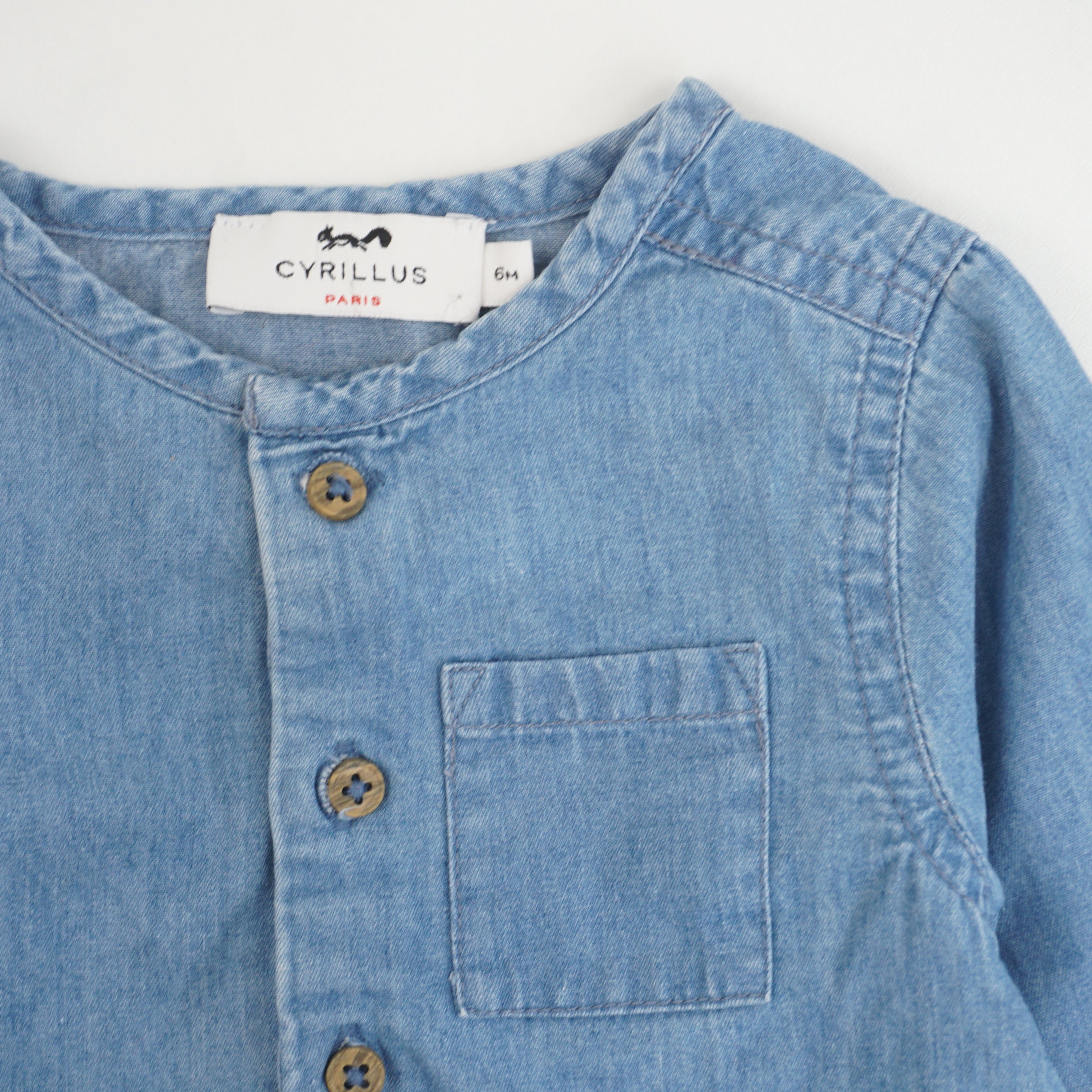 Blouse Bleu - 6 mois