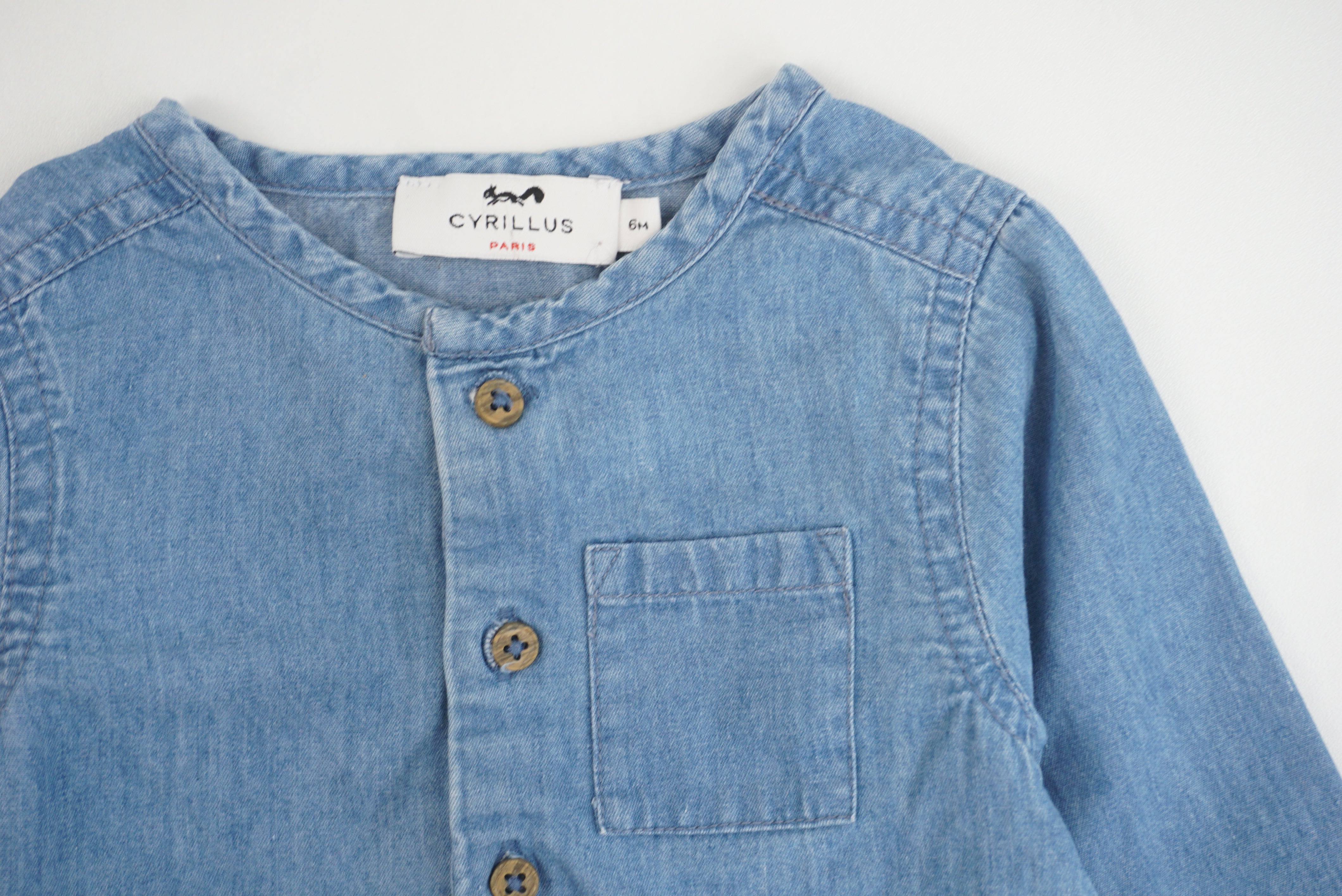 Blouse Bleu - 6 mois